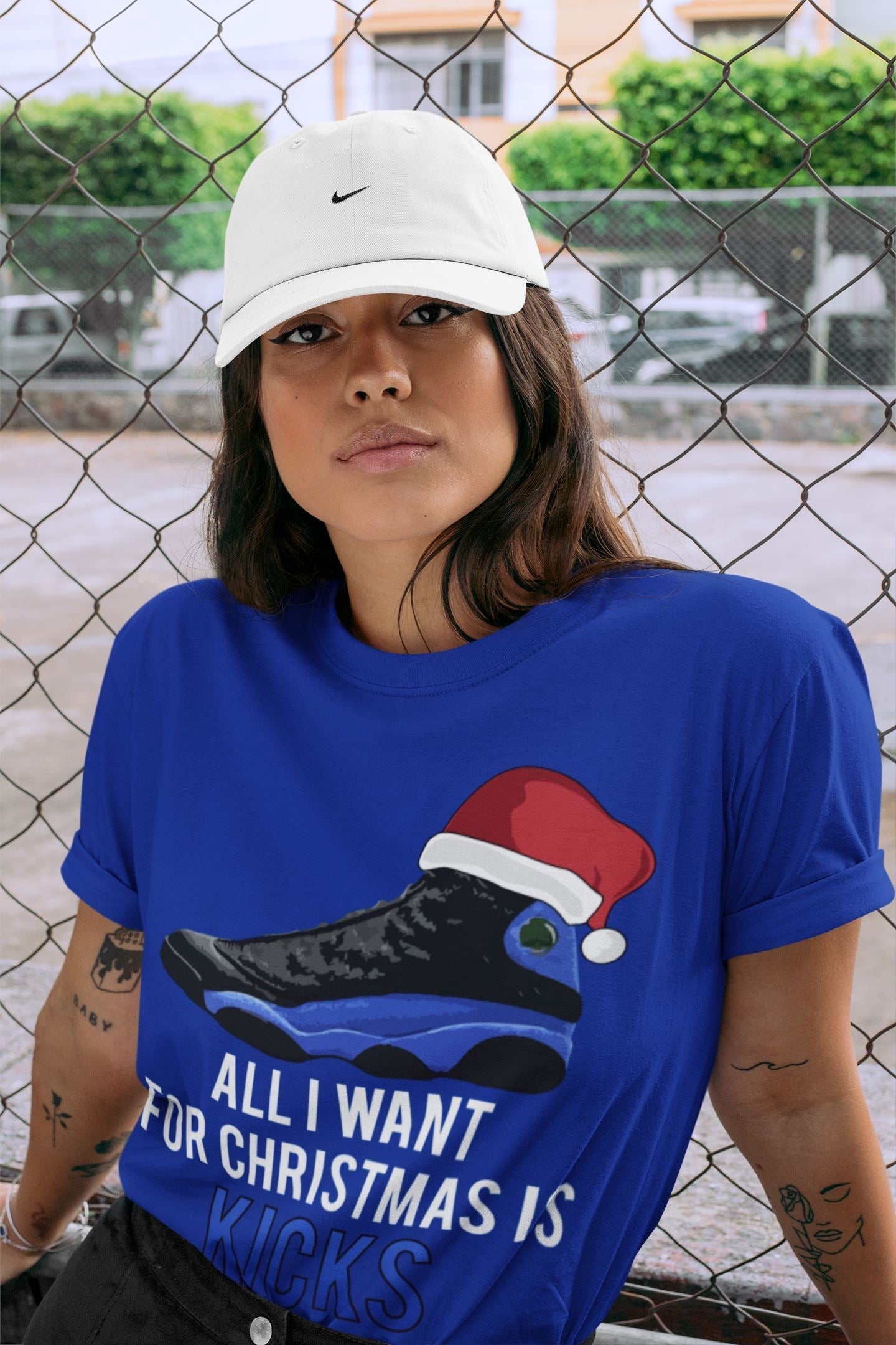 Jordan 13 Hyper Royal Shirt To Match Jordans All i Want For Christmas is Kicks Sneaker Tees Jordan 13 Hyper Royal Drip Gear Zone Sneaker Matching Clothing Unisex Shirts