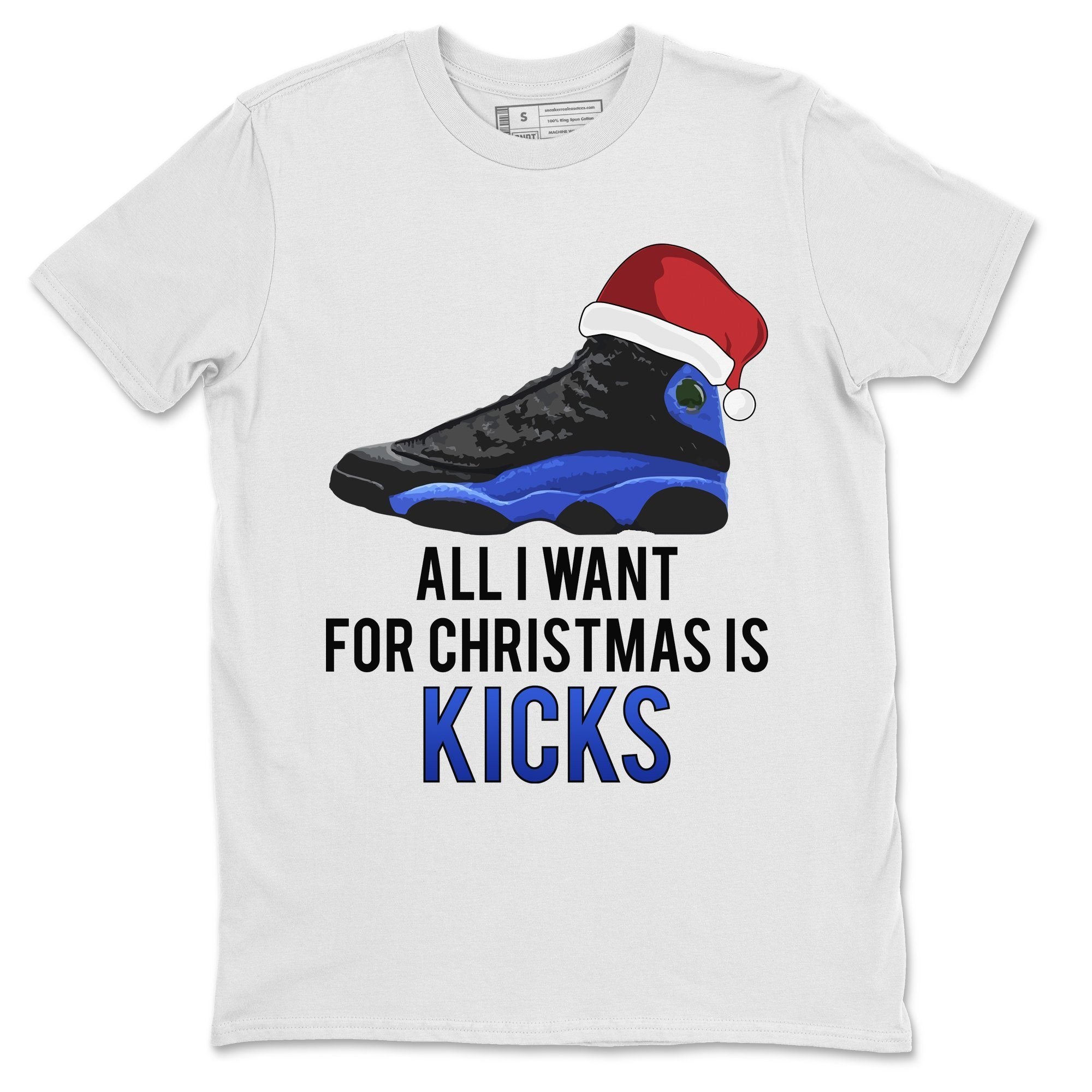 Jordan 13 Hyper Royal Shirt To Match Jordans All i Want For Christmas is Kicks Sneaker Tees Jordan 13 Hyper Royal Drip Gear Zone Sneaker Matching Clothing Unisex Shirts