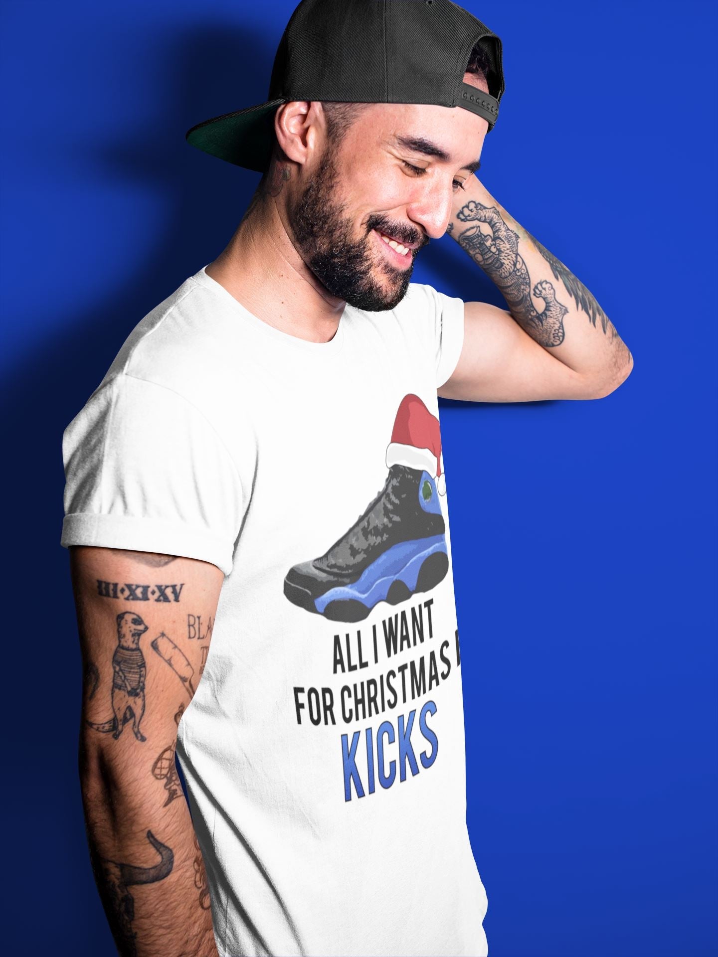 Jordan 13 Hyper Royal Shirt To Match Jordans All i Want For Christmas is Kicks Sneaker Tees Jordan 13 Hyper Royal Drip Gear Zone Sneaker Matching Clothing Unisex Shirts
