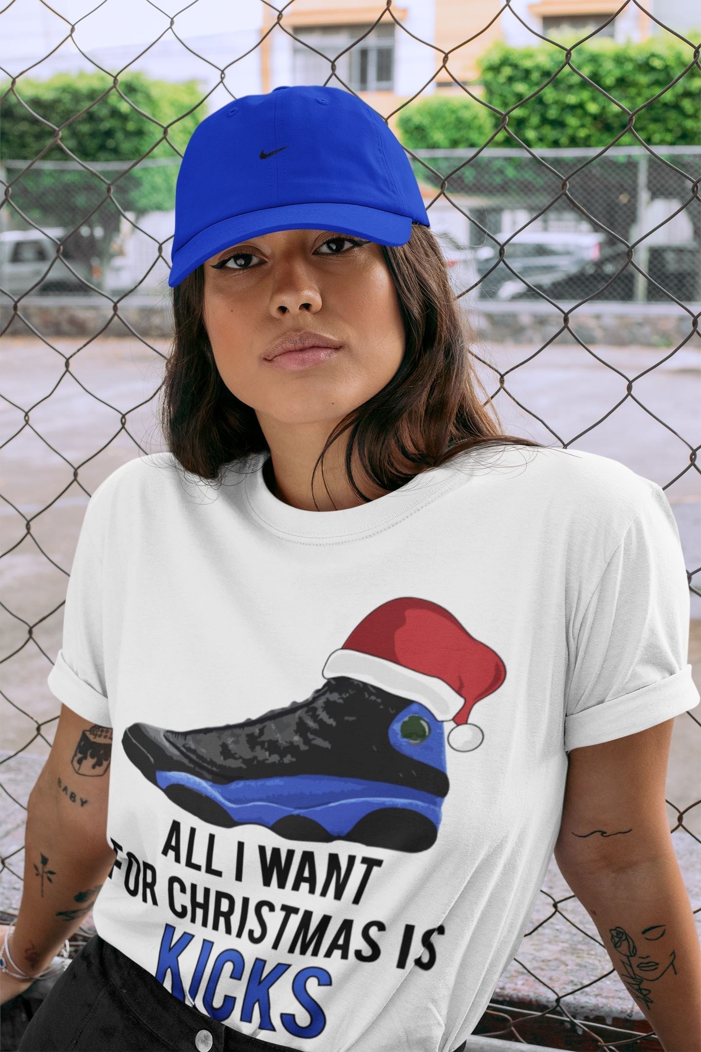 Jordan 13 Hyper Royal Shirt To Match Jordans All i Want For Christmas is Kicks Sneaker Tees Jordan 13 Hyper Royal Drip Gear Zone Sneaker Matching Clothing Unisex Shirts
