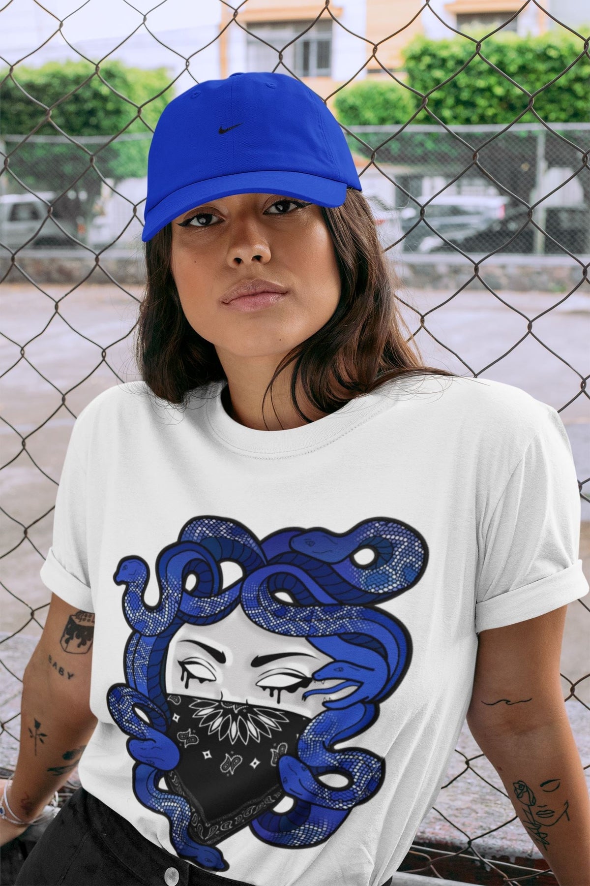 Jordan 13 Hyper Royal Shirt To Match Jordans Medusa Sneaker Tees Jordan 13 Hyper Royal Drip Gear Zone Sneaker Matching Clothing Unisex Shirts