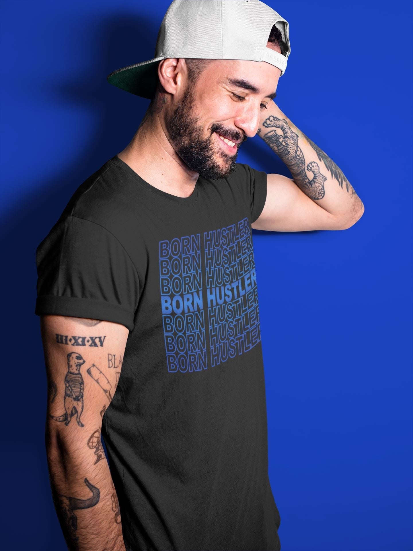 Jordan 13 Hyper Royal Shirt To Match Jordans Born Hustler Sneaker Tees Jordan 13 Hyper Royal Drip Gear Zone Sneaker Matching Clothing Unisex Shirts