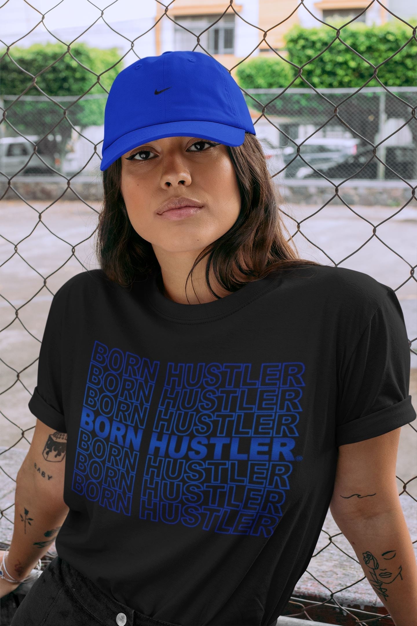 Jordan 13 Hyper Royal Shirt To Match Jordans Born Hustler Sneaker Tees Jordan 13 Hyper Royal Drip Gear Zone Sneaker Matching Clothing Unisex Shirts