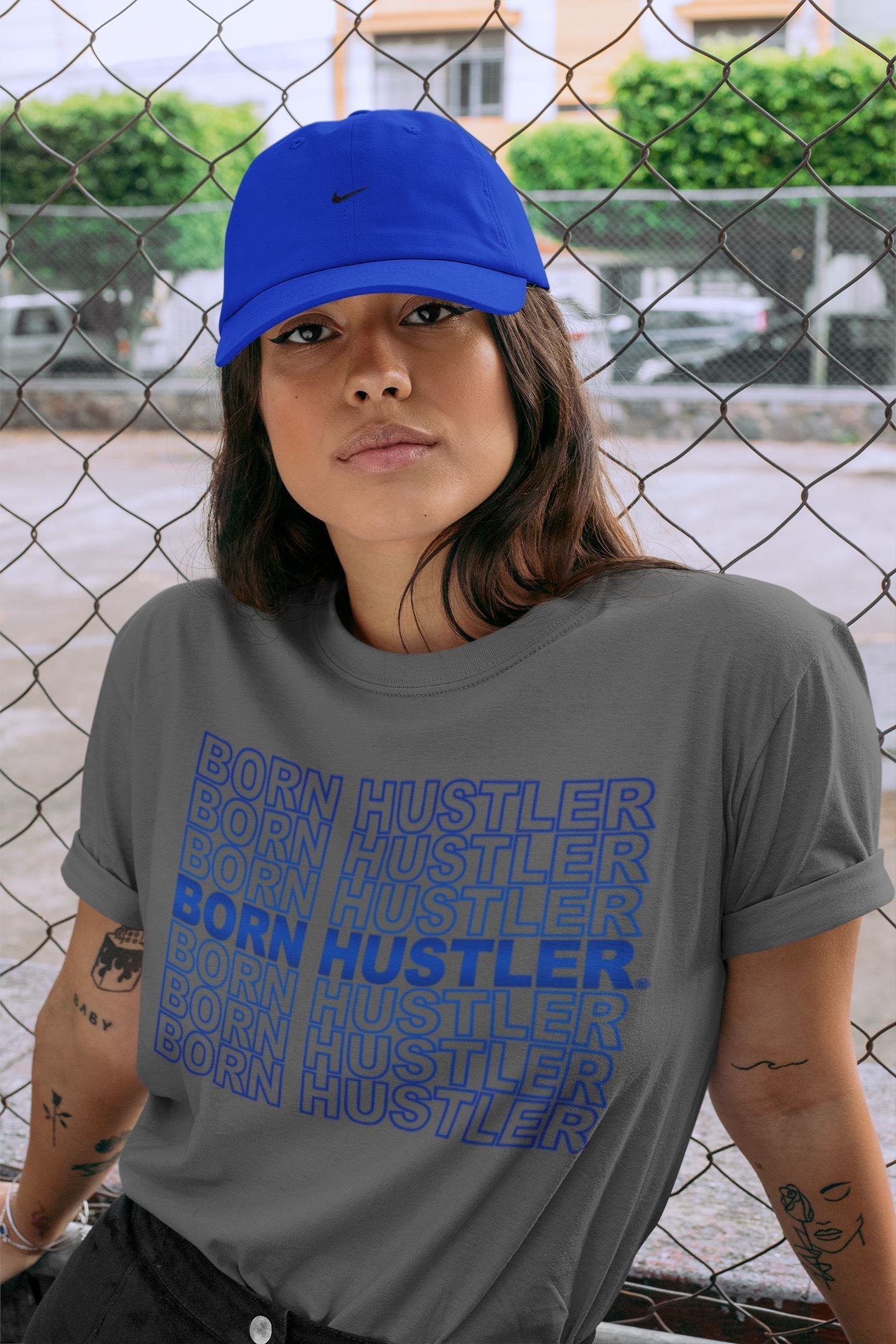 Jordan 13 Hyper Royal Shirt To Match Jordans Born Hustler Sneaker Tees Jordan 13 Hyper Royal Drip Gear Zone Sneaker Matching Clothing Unisex Shirts
