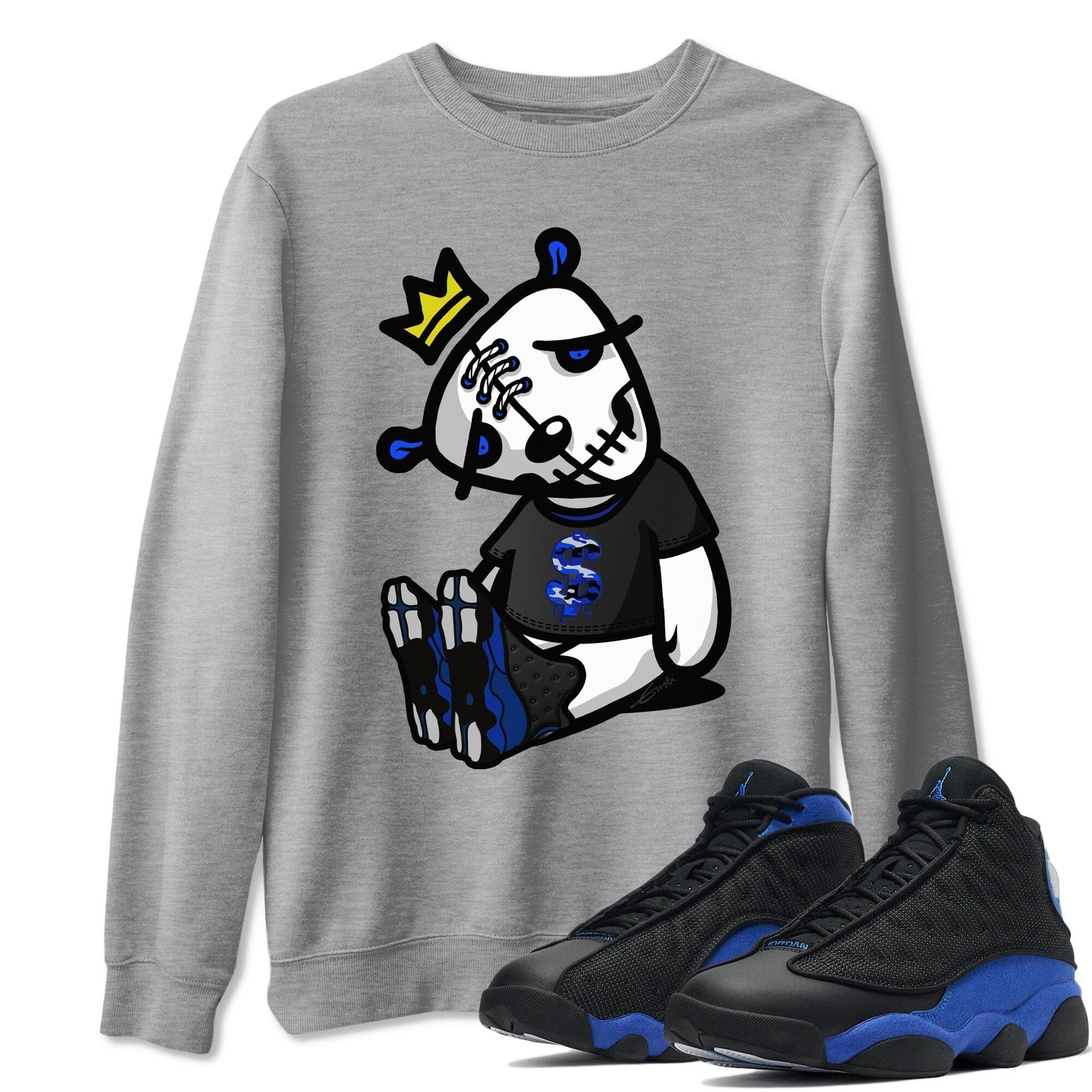 Jordan 13 Hyper Royal Shirt To Match Jordans Dead Dolls Sneaker Tees Jordan 13 Hyper Royal Drip Gear Zone Sneaker Matching Clothing Unisex Shirts