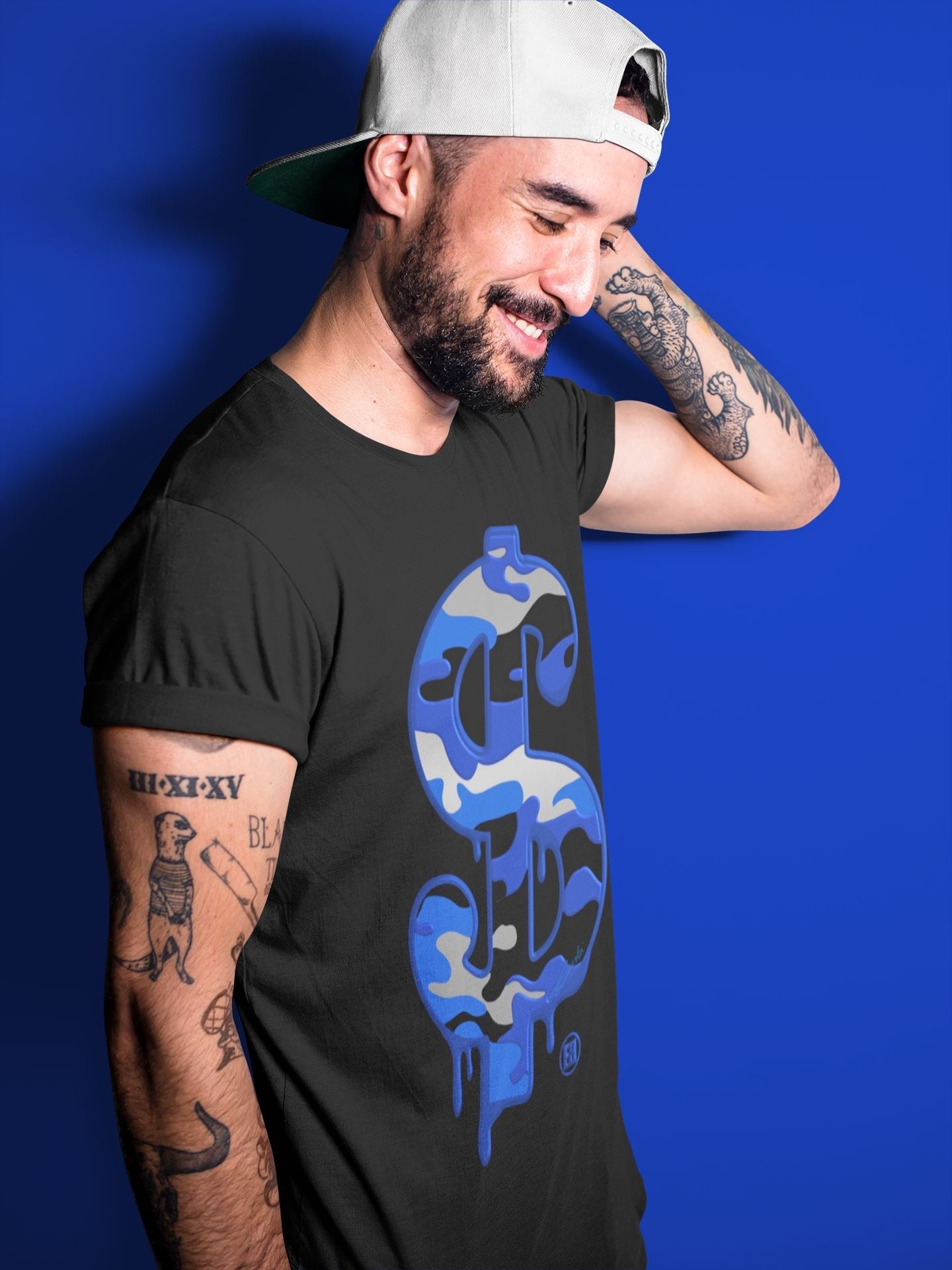 Jordan 13 Hyper Royal Shirt To Match Jordans Dollar Camo Sneaker Tees Jordan 13 Hyper Royal Drip Gear Zone Sneaker Matching Clothing Unisex Shirts
