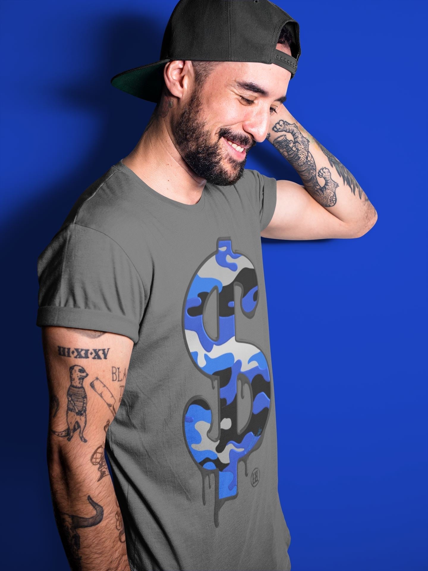 Jordan 13 Hyper Royal Shirt To Match Jordans Dollar Camo Sneaker Tees Jordan 13 Hyper Royal Drip Gear Zone Sneaker Matching Clothing Unisex Shirts