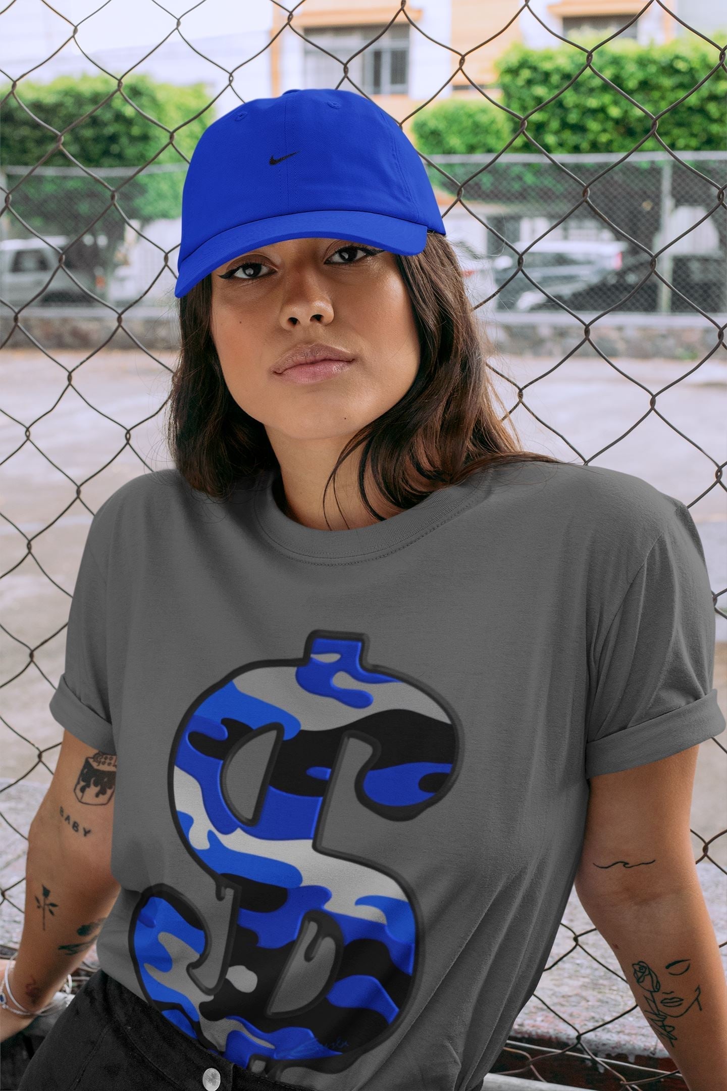 Jordan 13 Hyper Royal Shirt To Match Jordans Dollar Camo Sneaker Tees Jordan 13 Hyper Royal Drip Gear Zone Sneaker Matching Clothing Unisex Shirts