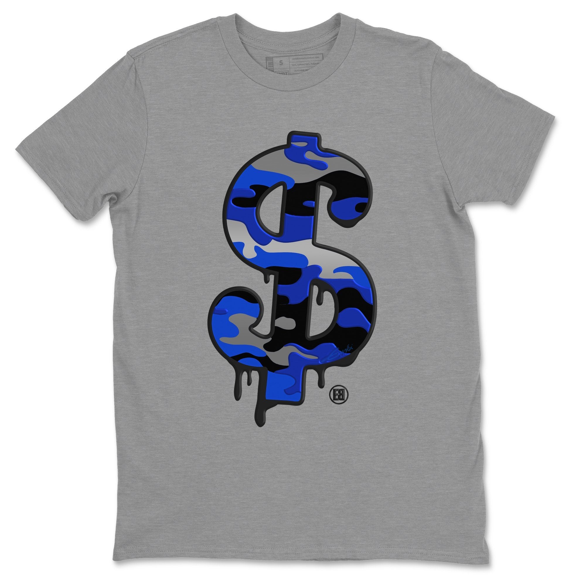 Jordan 13 Hyper Royal Shirt To Match Jordans Dollar Camo Sneaker Tees Jordan 13 Hyper Royal Drip Gear Zone Sneaker Matching Clothing Unisex Shirts