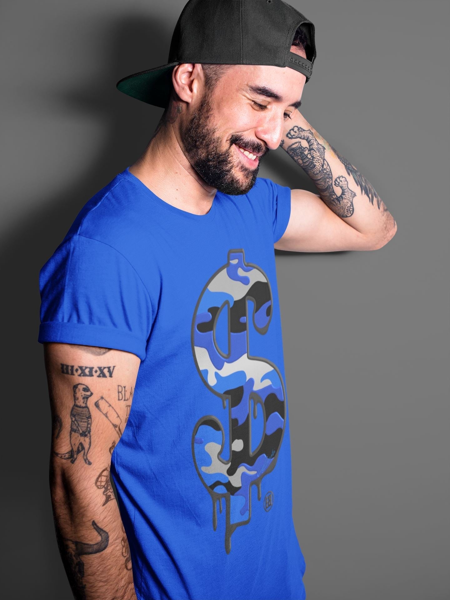 Jordan 13 Hyper Royal Shirt To Match Jordans Dollar Camo Sneaker Tees Jordan 13 Hyper Royal Drip Gear Zone Sneaker Matching Clothing Unisex Shirts