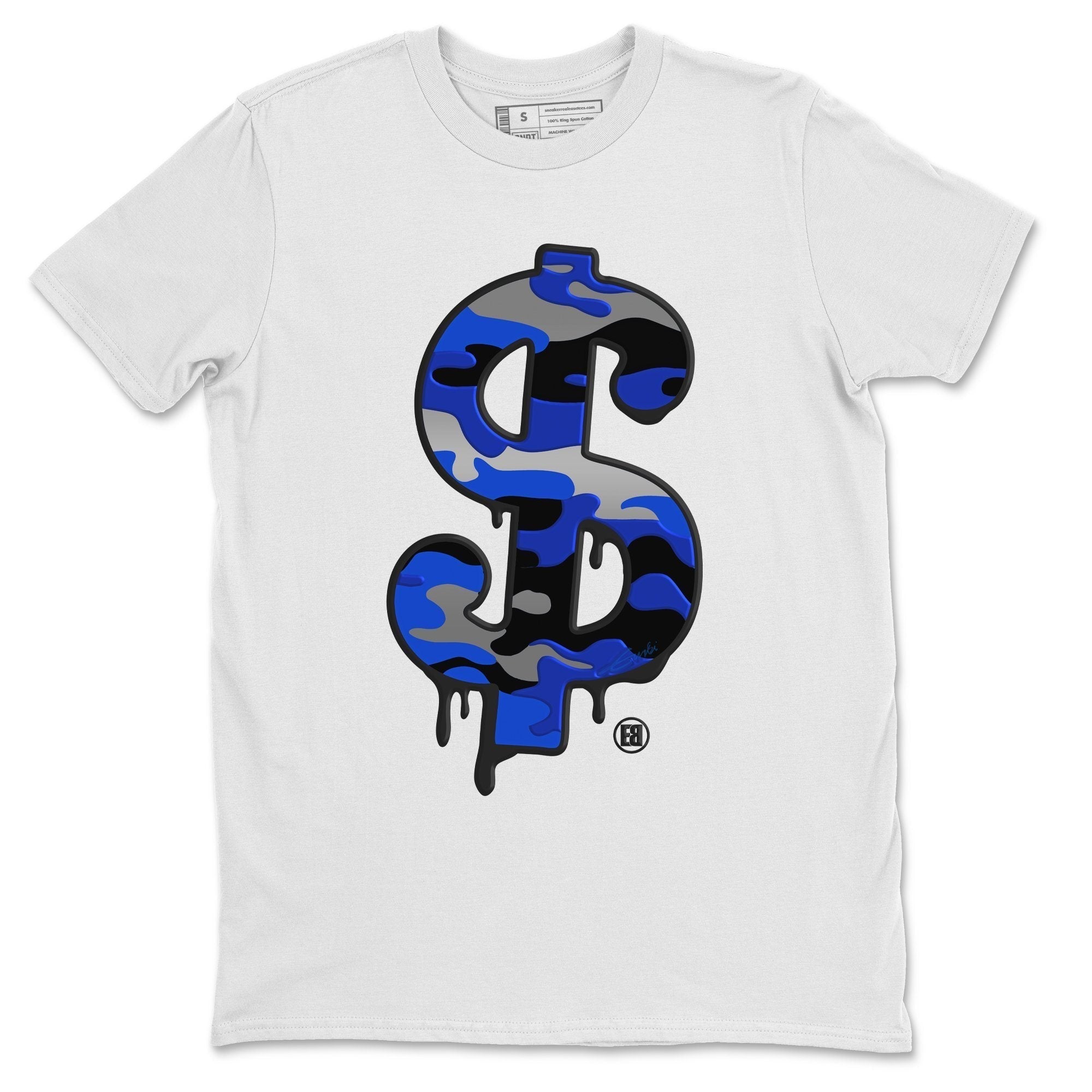 Jordan 13 Hyper Royal Shirt To Match Jordans Dollar Camo Sneaker Tees Jordan 13 Hyper Royal Drip Gear Zone Sneaker Matching Clothing Unisex Shirts