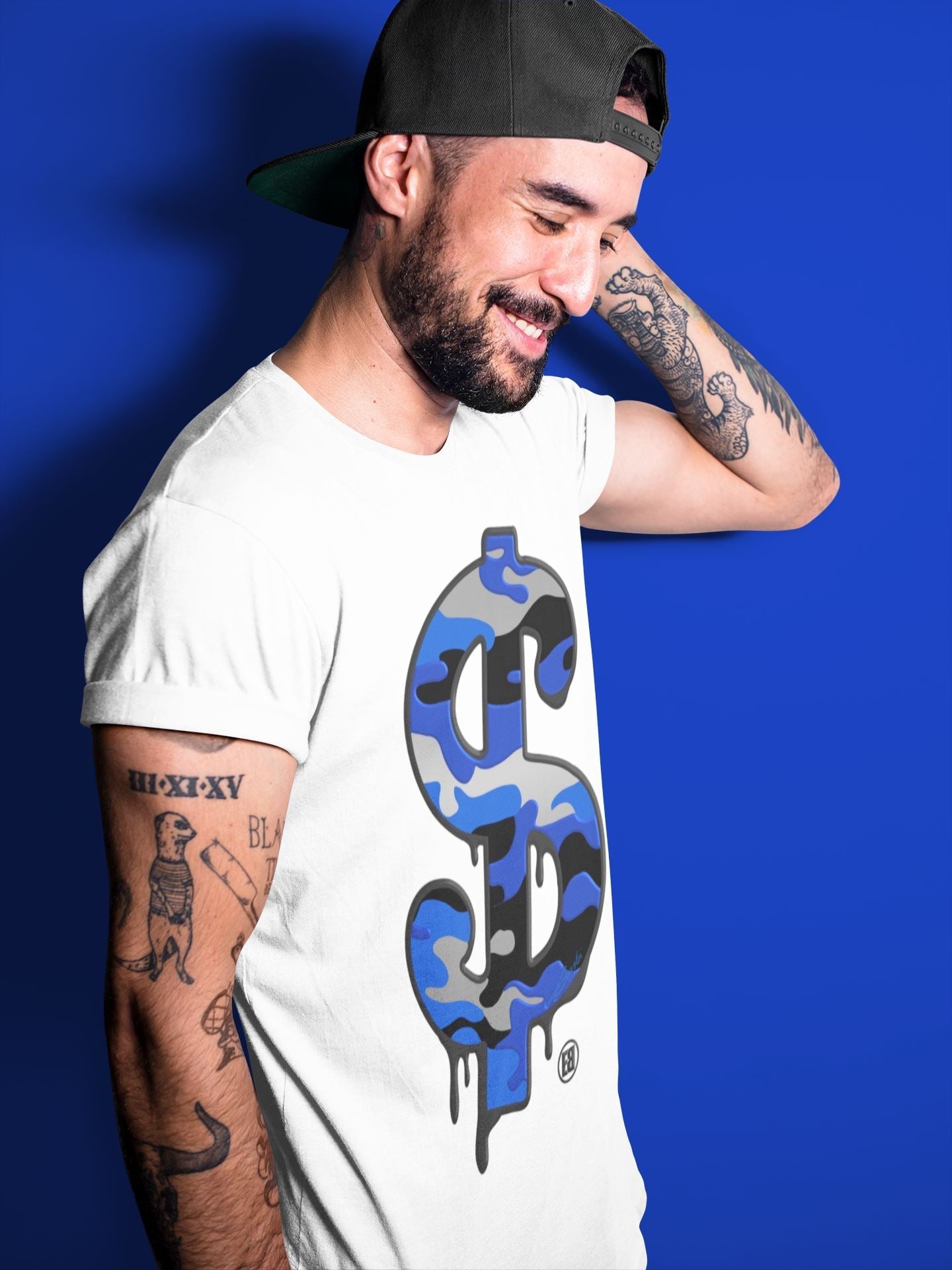 Jordan 13 Hyper Royal Shirt To Match Jordans Dollar Camo Sneaker Tees Jordan 13 Hyper Royal Drip Gear Zone Sneaker Matching Clothing Unisex Shirts
