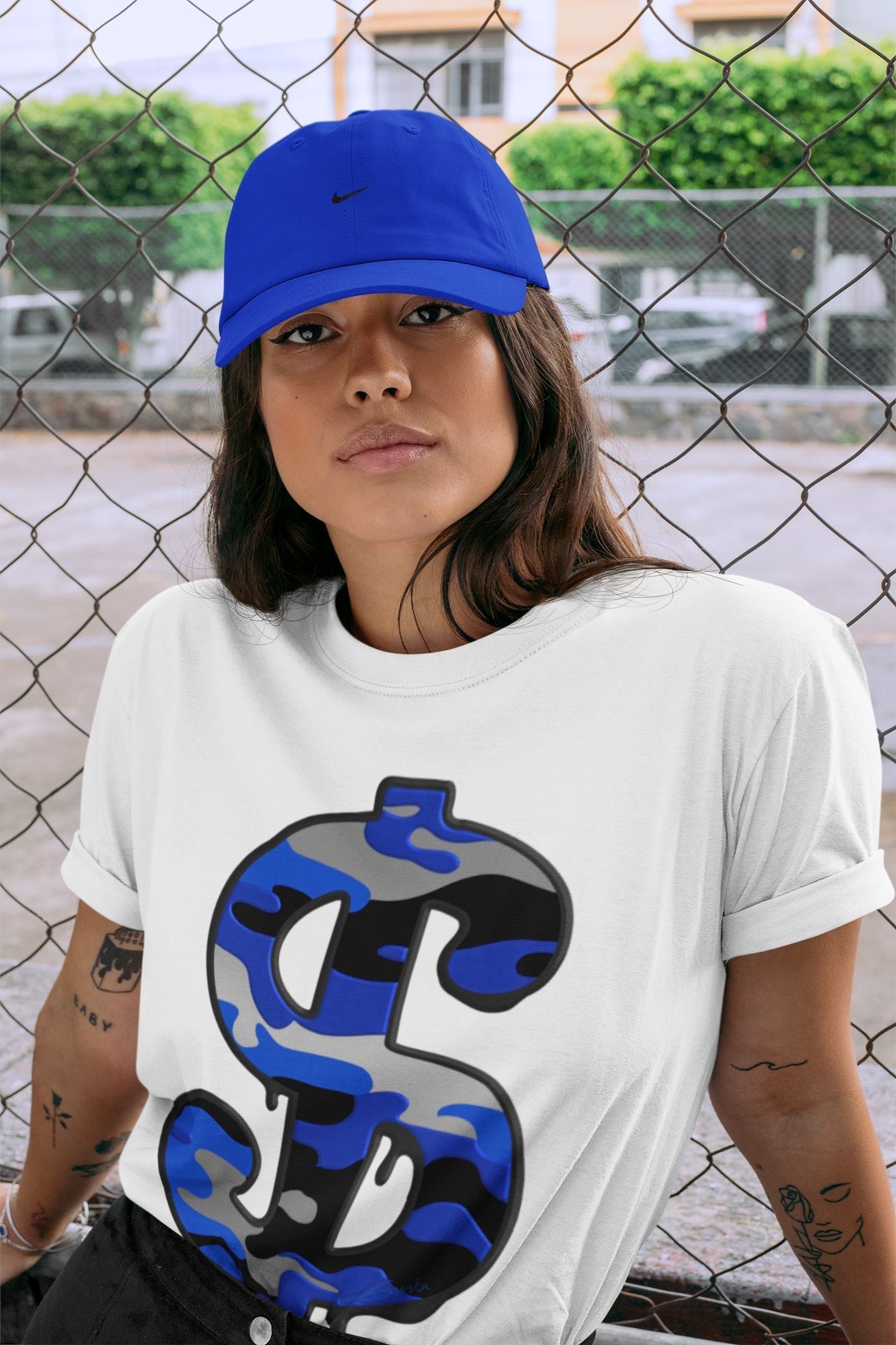 Jordan 13 Hyper Royal Shirt To Match Jordans Dollar Camo Sneaker Tees Jordan 13 Hyper Royal Drip Gear Zone Sneaker Matching Clothing Unisex Shirts