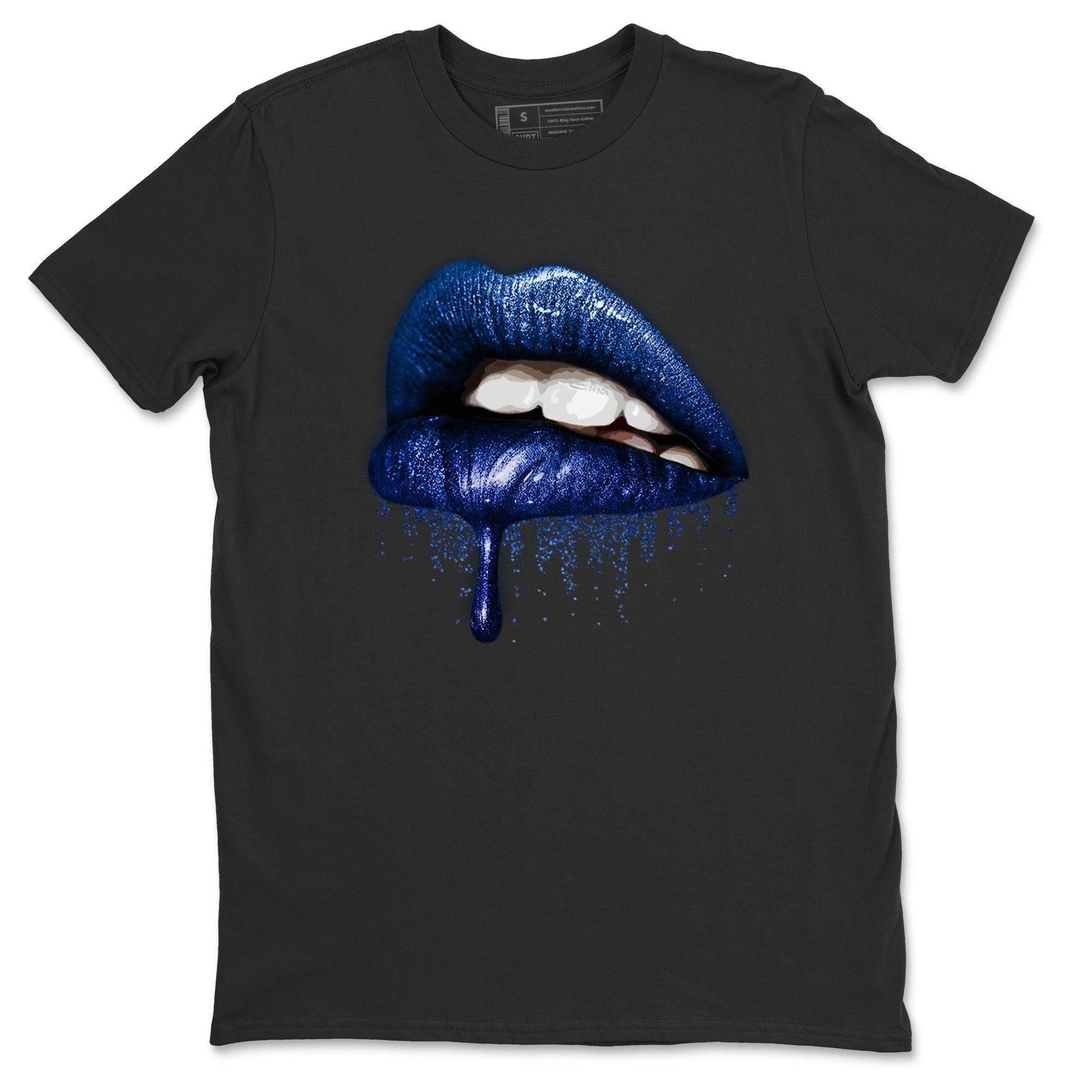 Jordan 13 Hyper Royal Shirt To Match Jordans Dripping Lips Sneaker Tees Jordan 13 Hyper Royal Drip Gear Zone Sneaker Matching Clothing Unisex Shirts