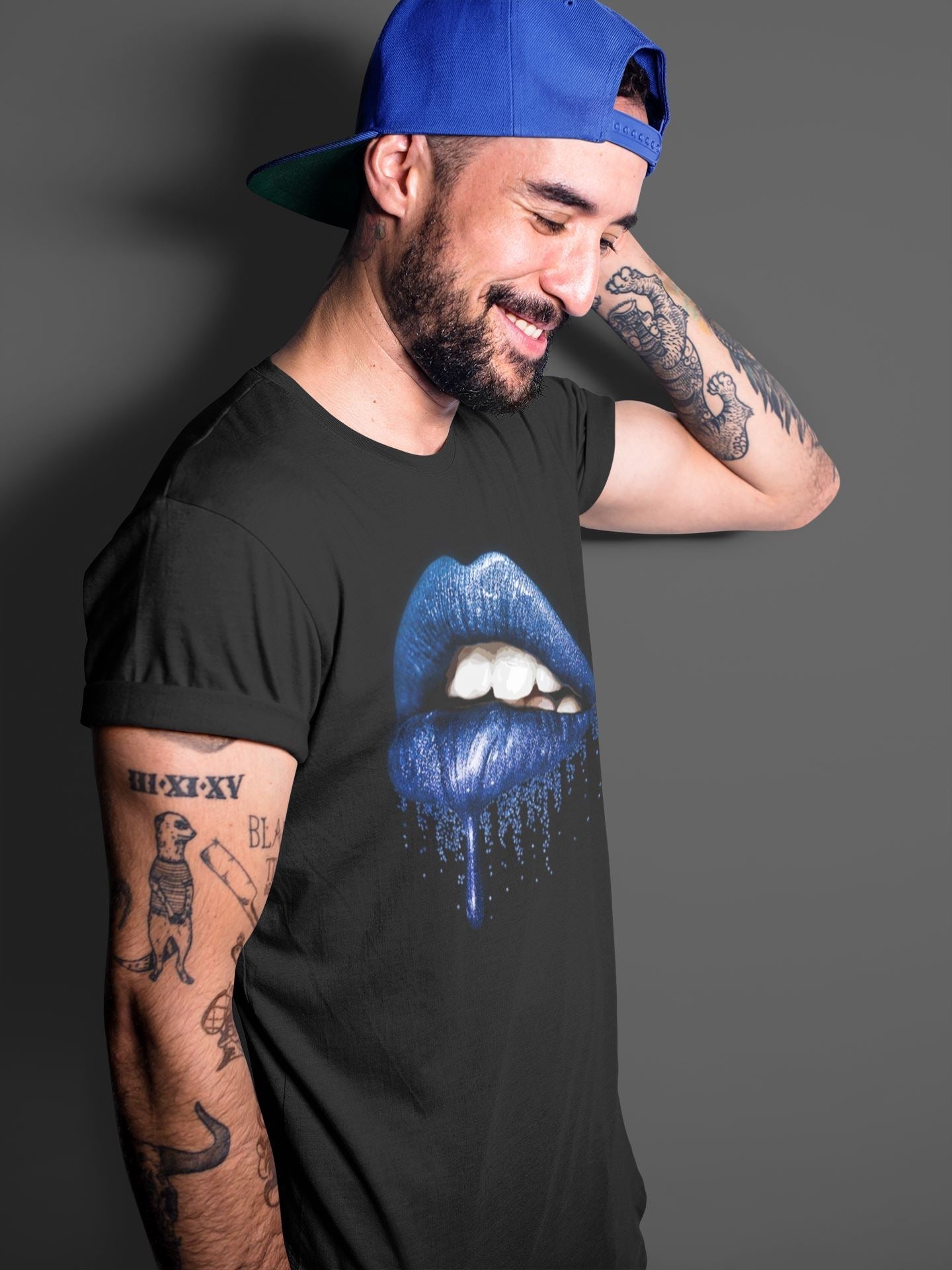 Jordan 13 Hyper Royal Shirt To Match Jordans Dripping Lips Sneaker Tees Jordan 13 Hyper Royal Drip Gear Zone Sneaker Matching Clothing Unisex Shirts