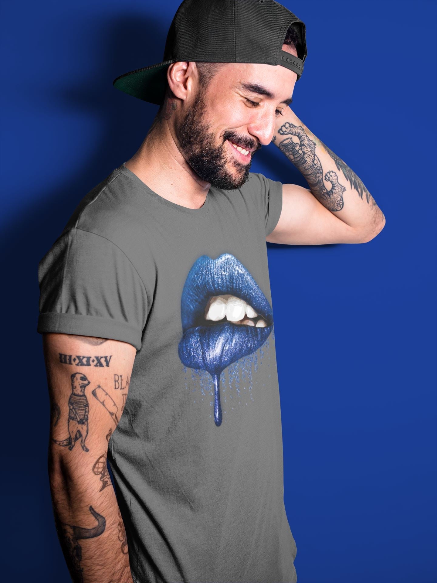 Jordan 13 Hyper Royal Shirt To Match Jordans Dripping Lips Sneaker Tees Jordan 13 Hyper Royal Drip Gear Zone Sneaker Matching Clothing Unisex Shirts
