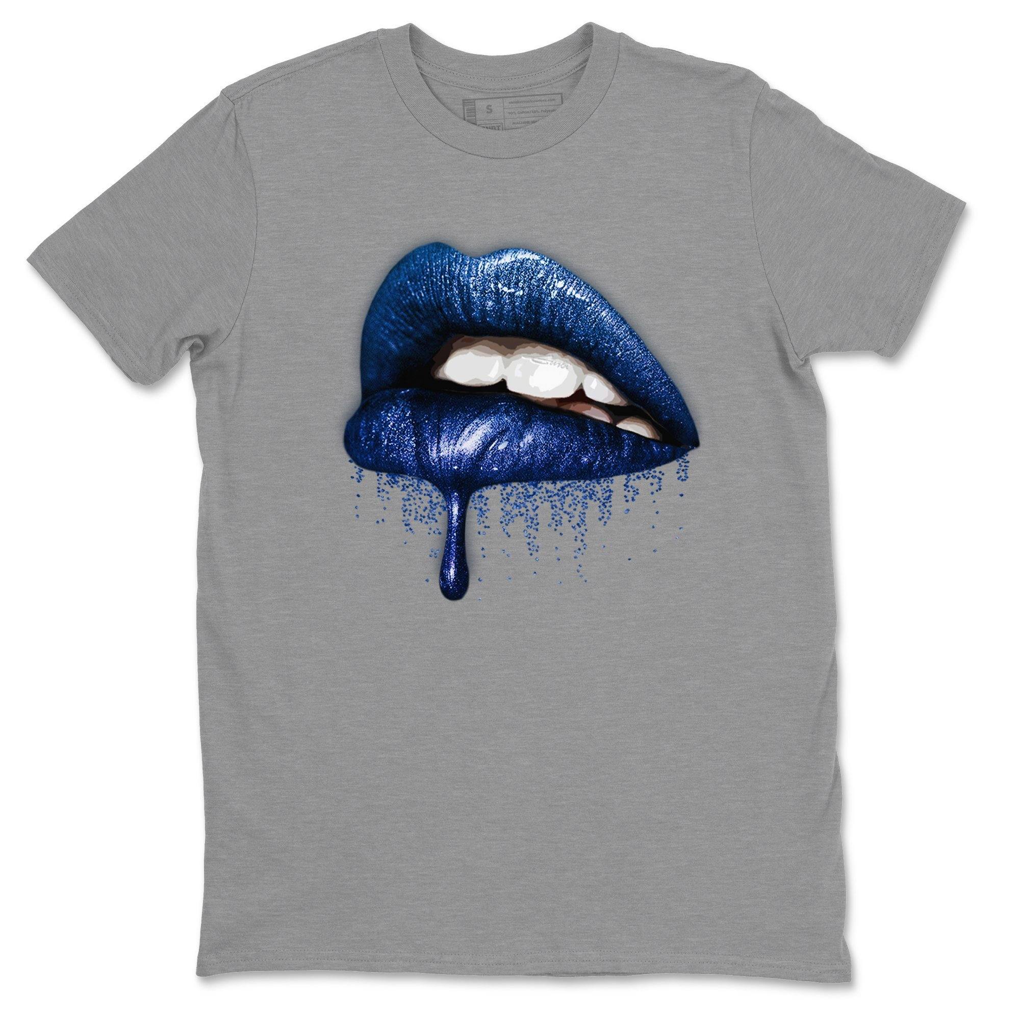 Jordan 13 Hyper Royal Shirt To Match Jordans Dripping Lips Sneaker Tees Jordan 13 Hyper Royal Drip Gear Zone Sneaker Matching Clothing Unisex Shirts