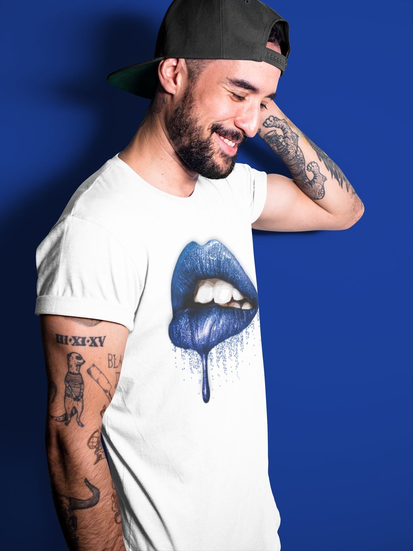 Jordan 13 Hyper Royal Shirt To Match Jordans Dripping Lips Sneaker Tees Jordan 13 Hyper Royal Drip Gear Zone Sneaker Matching Clothing Unisex Shirts