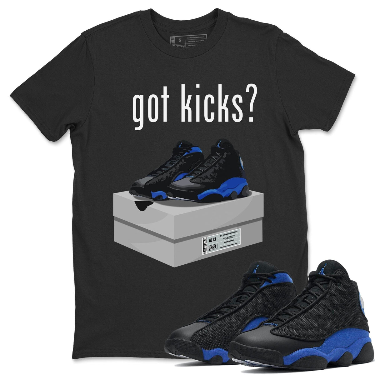 Jordan 13 Hyper Royal Shirt To Match Jordans Got Kicks Sneaker Tees Jordan 13 Hyper Royal Drip Gear Zone Sneaker Matching Clothing Unisex Shirts