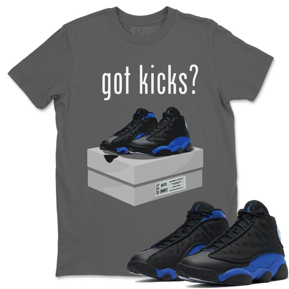 Jordan 13 Hyper Royal Shirt To Match Jordans Got Kicks Sneaker Tees Jordan 13 Hyper Royal Drip Gear Zone Sneaker Matching Clothing Unisex Shirts