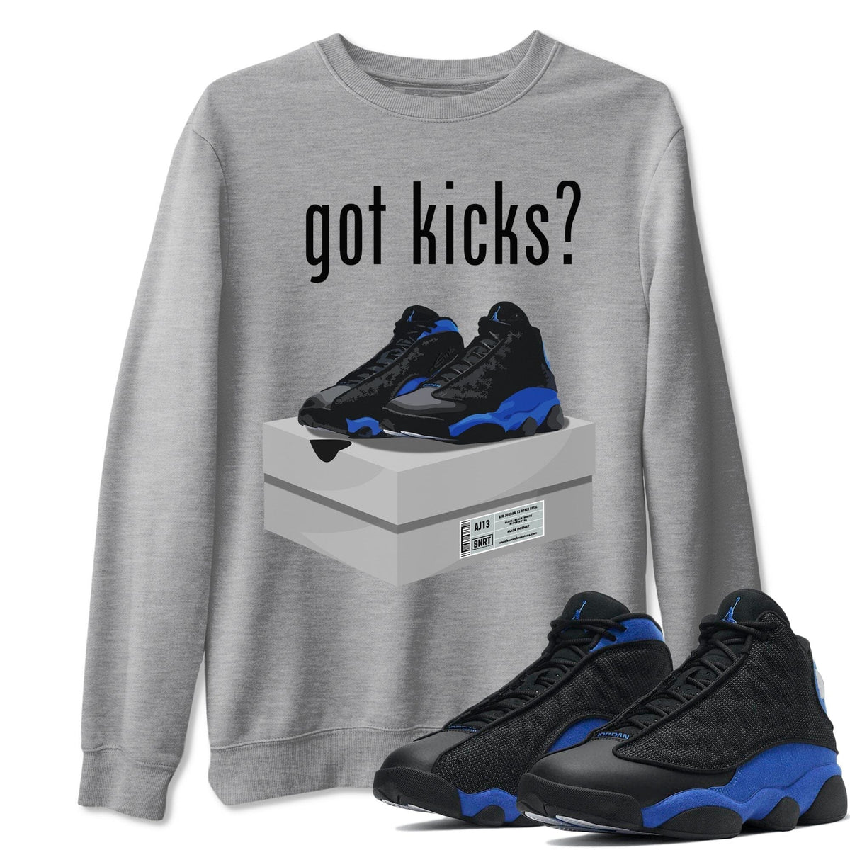 Jordan 13 Hyper Royal Shirt To Match Jordans Got Kicks Sneaker Tees Jordan 13 Hyper Royal Drip Gear Zone Sneaker Matching Clothing Unisex Shirts