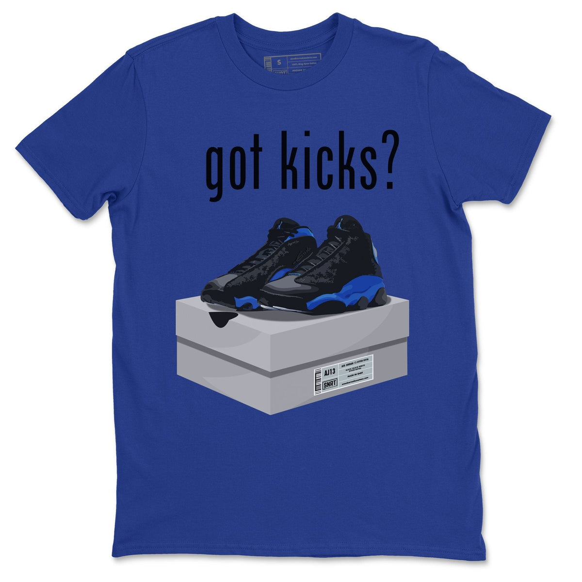 Jordan 13 Hyper Royal Shirt To Match Jordans Got Kicks Sneaker Tees Jordan 13 Hyper Royal Drip Gear Zone Sneaker Matching Clothing Unisex Shirts