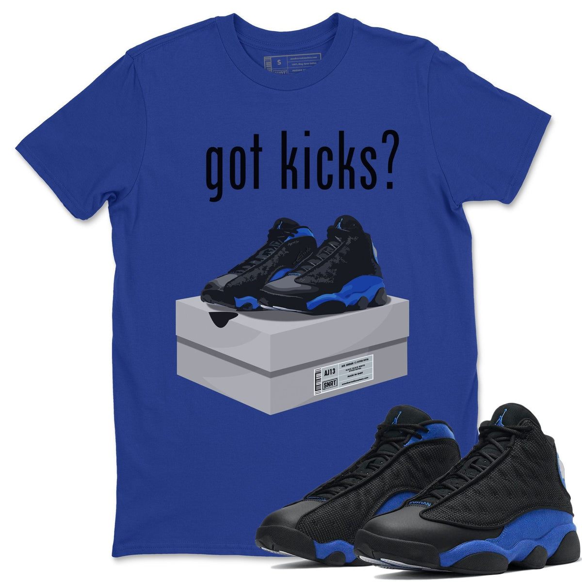 Jordan 13 Hyper Royal Shirt To Match Jordans Got Kicks Sneaker Tees Jordan 13 Hyper Royal Drip Gear Zone Sneaker Matching Clothing Unisex Shirts