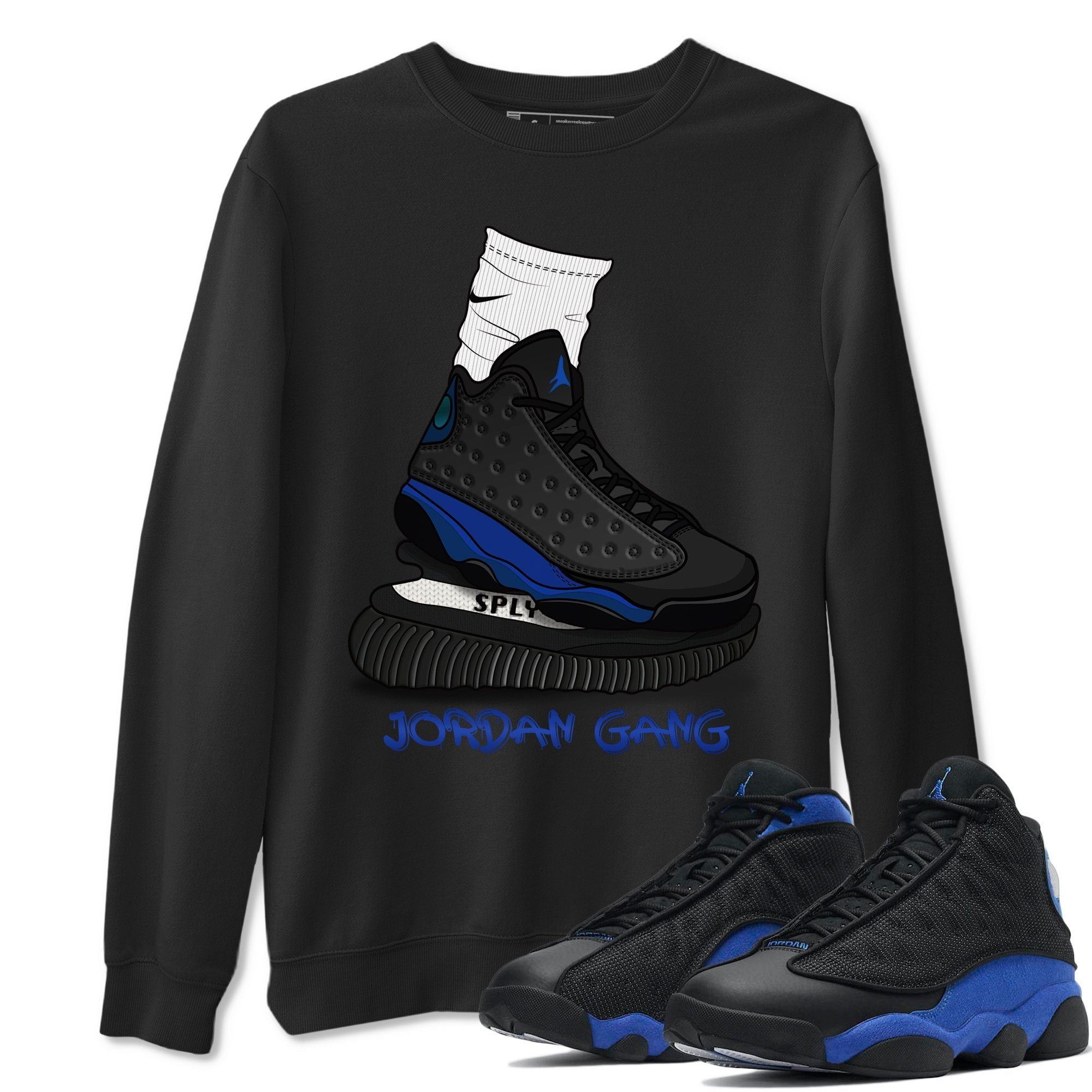 Jordan 13 Hyper Royal Shirt To Match Jordans Jordan Gang Sneaker Tees Jordan 13 Hyper Royal Drip Gear Zone Sneaker Matching Clothing Unisex Shirts