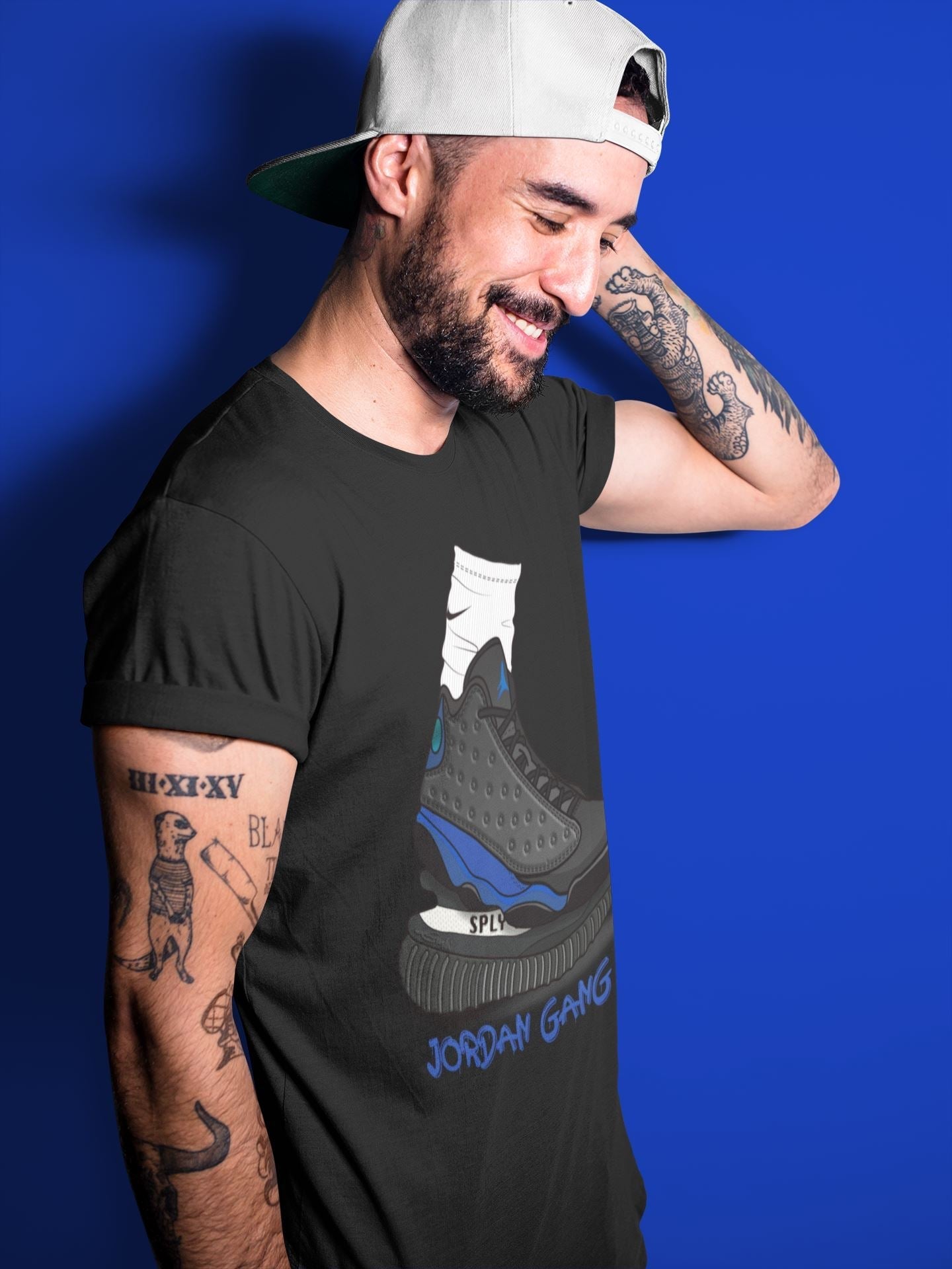 Jordan 13 Hyper Royal Shirt To Match Jordans Jordan Gang Sneaker Tees Jordan 13 Hyper Royal Drip Gear Zone Sneaker Matching Clothing Unisex Shirts