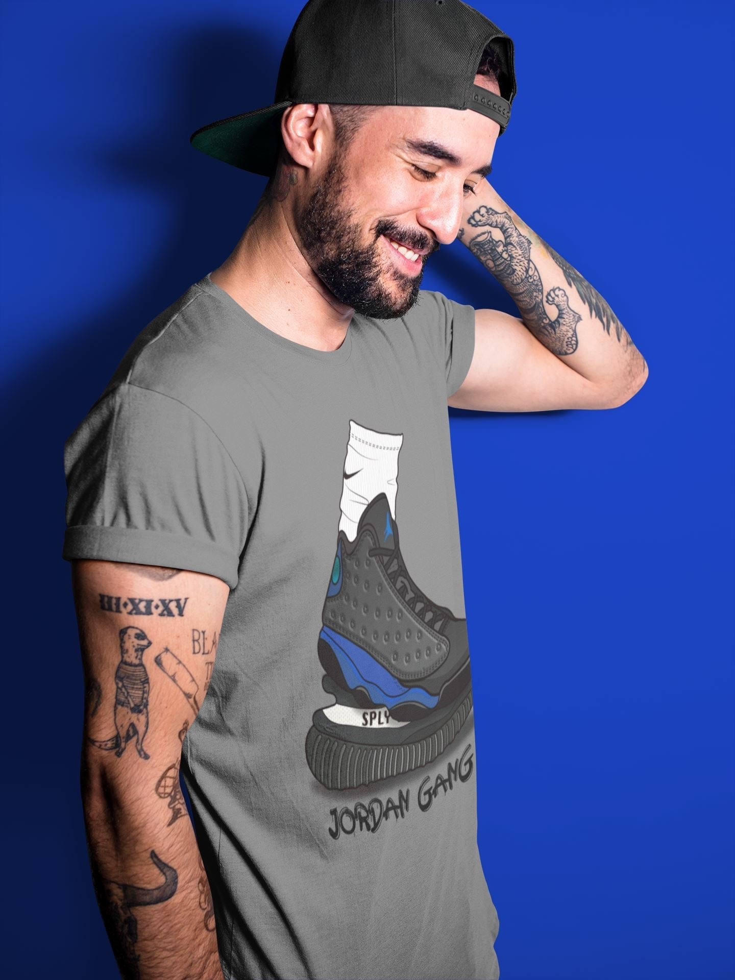 Jordan 13 Hyper Royal Shirt To Match Jordans Jordan Gang Sneaker Tees Jordan 13 Hyper Royal Drip Gear Zone Sneaker Matching Clothing Unisex Shirts