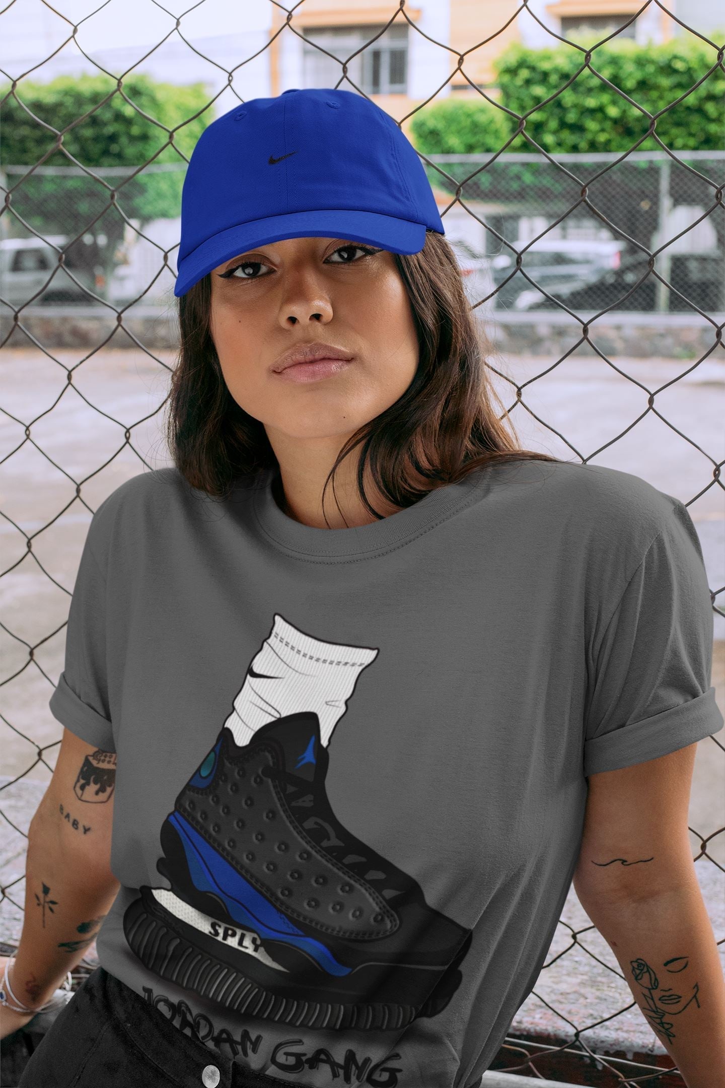Jordan 13 Hyper Royal Shirt To Match Jordans Jordan Gang Sneaker Tees Jordan 13 Hyper Royal Drip Gear Zone Sneaker Matching Clothing Unisex Shirts