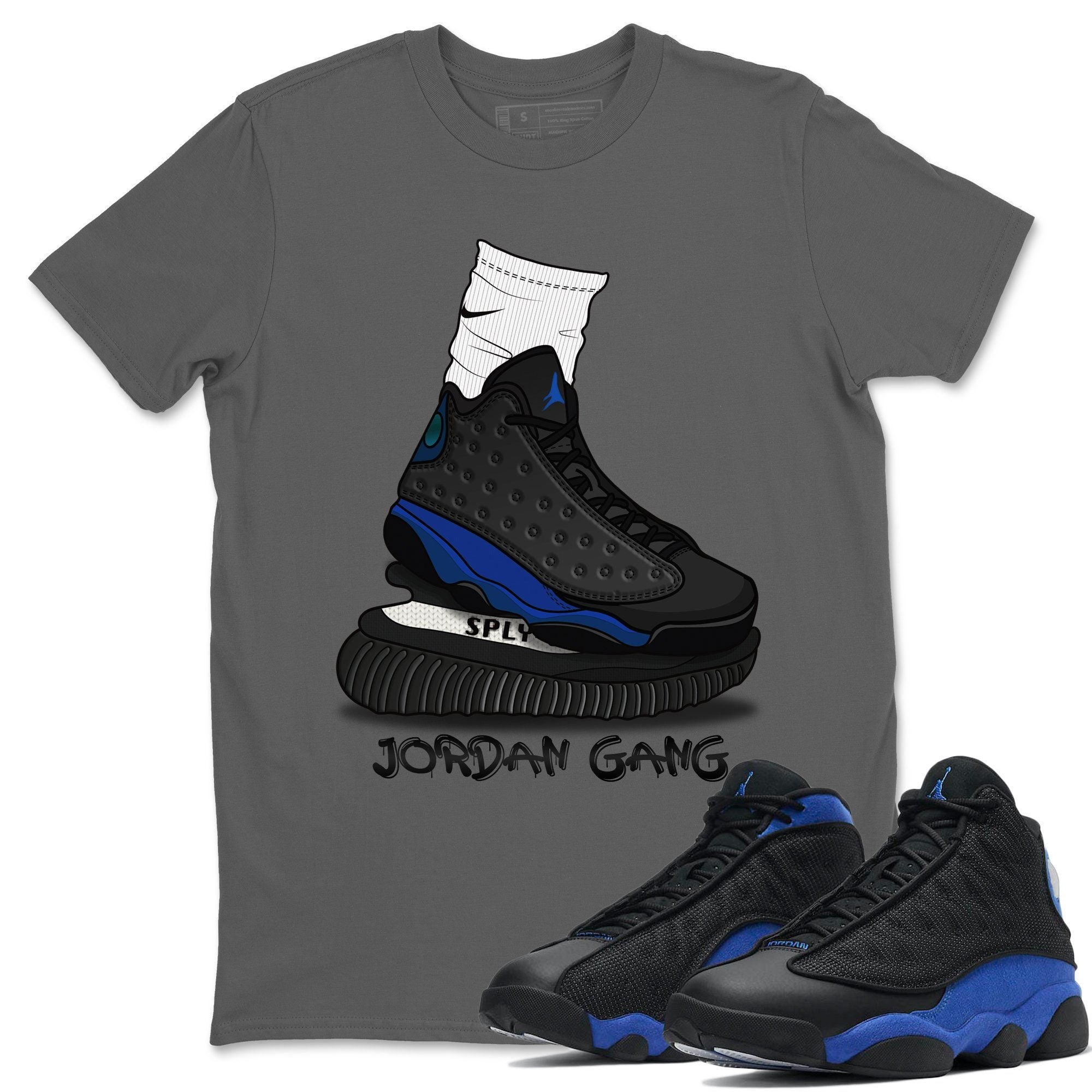 Jordan 13 Hyper Royal Shirt To Match Jordans Jordan Gang Sneaker Tees Jordan 13 Hyper Royal Drip Gear Zone Sneaker Matching Clothing Unisex Shirts