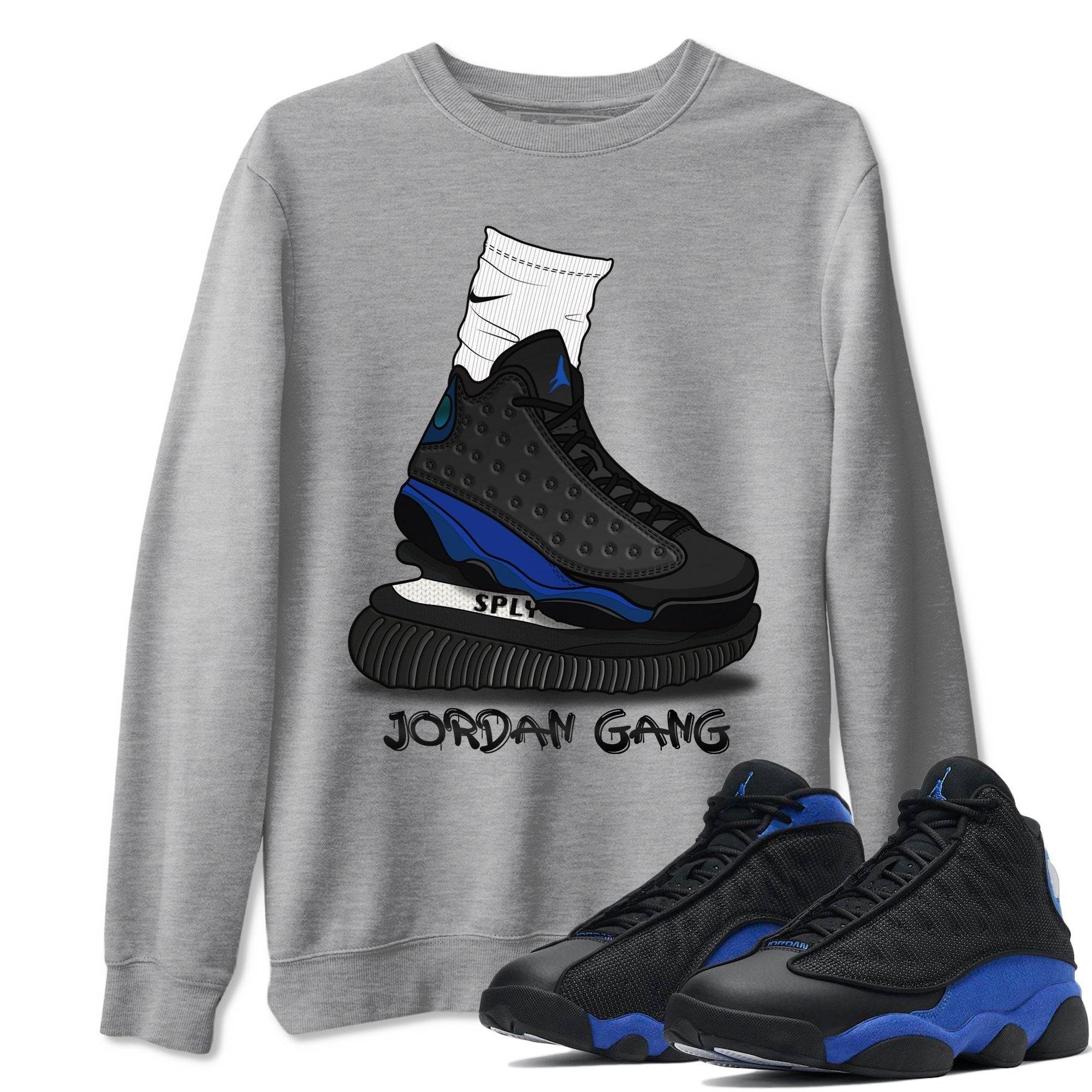 Jordan 13 Hyper Royal Shirt To Match Jordans Jordan Gang Sneaker Tees Jordan 13 Hyper Royal Drip Gear Zone Sneaker Matching Clothing Unisex Shirts