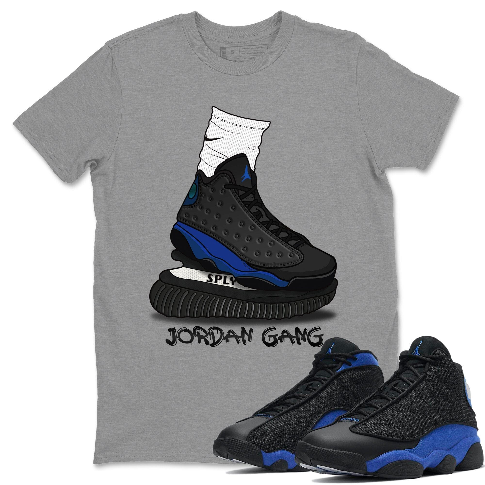Jordan 13 Hyper Royal Shirt To Match Jordans Jordan Gang Sneaker Tees Jordan 13 Hyper Royal Drip Gear Zone Sneaker Matching Clothing Unisex Shirts