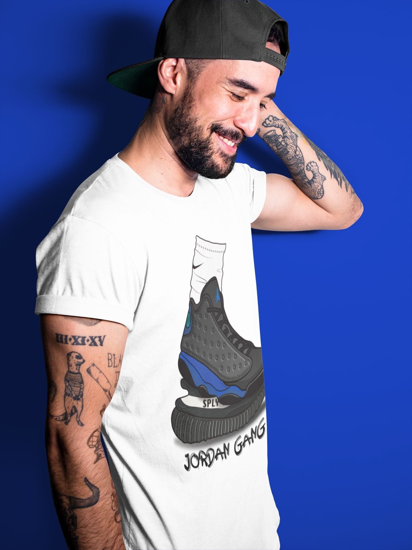 Jordan 13 Hyper Royal Shirt To Match Jordans Jordan Gang Sneaker Tees Jordan 13 Hyper Royal Drip Gear Zone Sneaker Matching Clothing Unisex Shirts