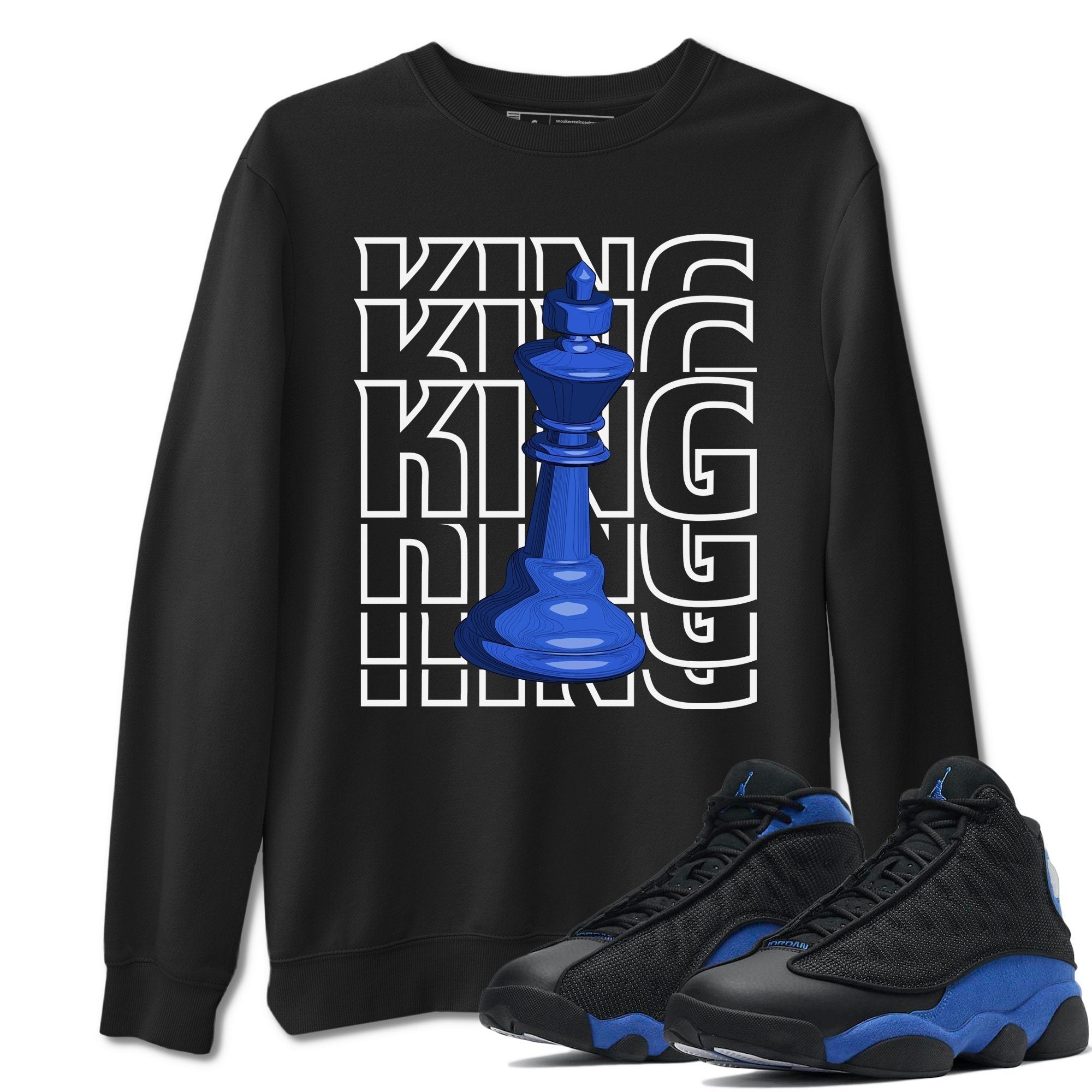 Jordan 13 Hyper Royal Shirt To Match Jordans King Sneaker Tees Jordan 13 Hyper Royal Drip Gear Zone Sneaker Matching Clothing Unisex Shirts