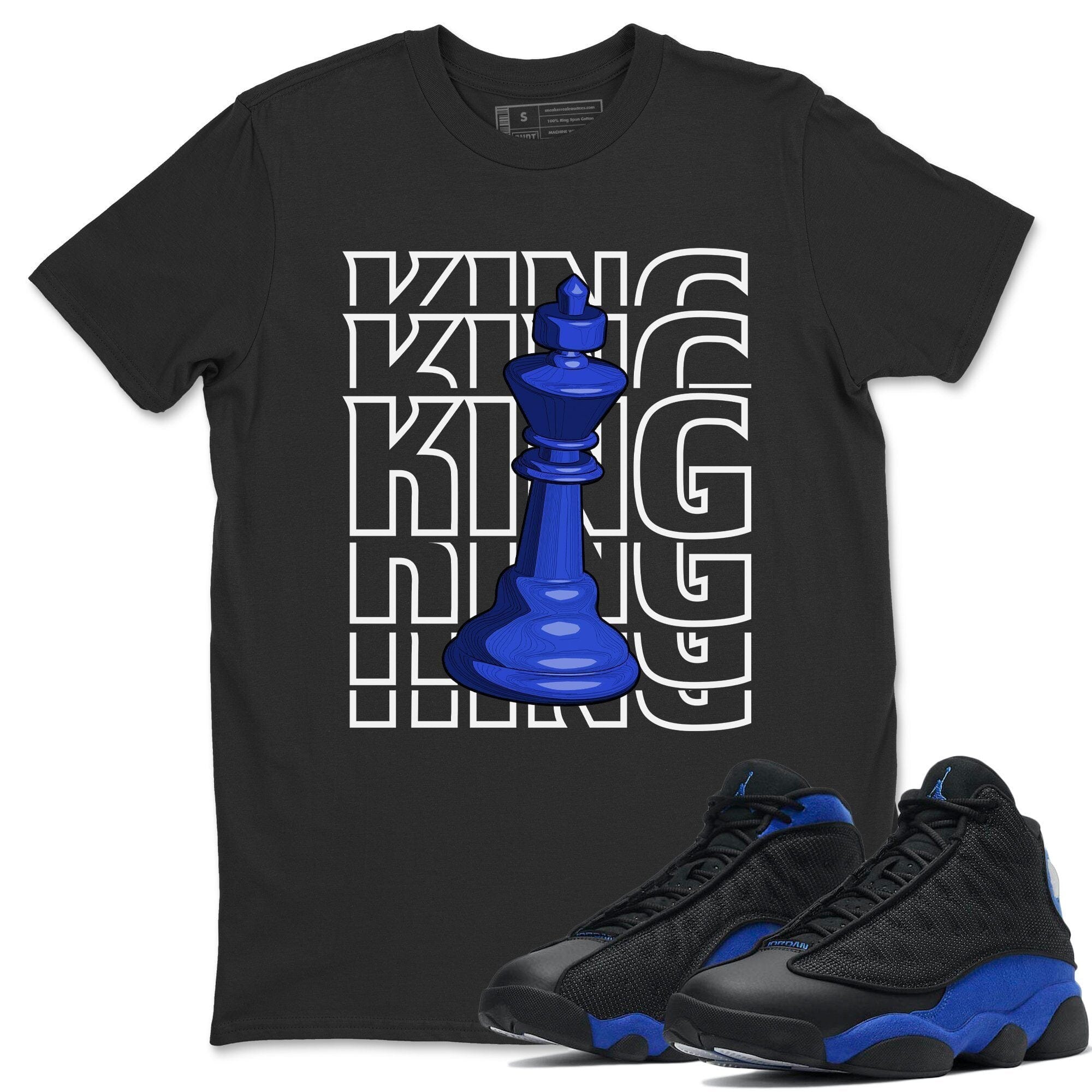 Jordan 13 Hyper Royal Shirt To Match Jordans King Sneaker Tees Jordan 13 Hyper Royal Drip Gear Zone Sneaker Matching Clothing Unisex Shirts