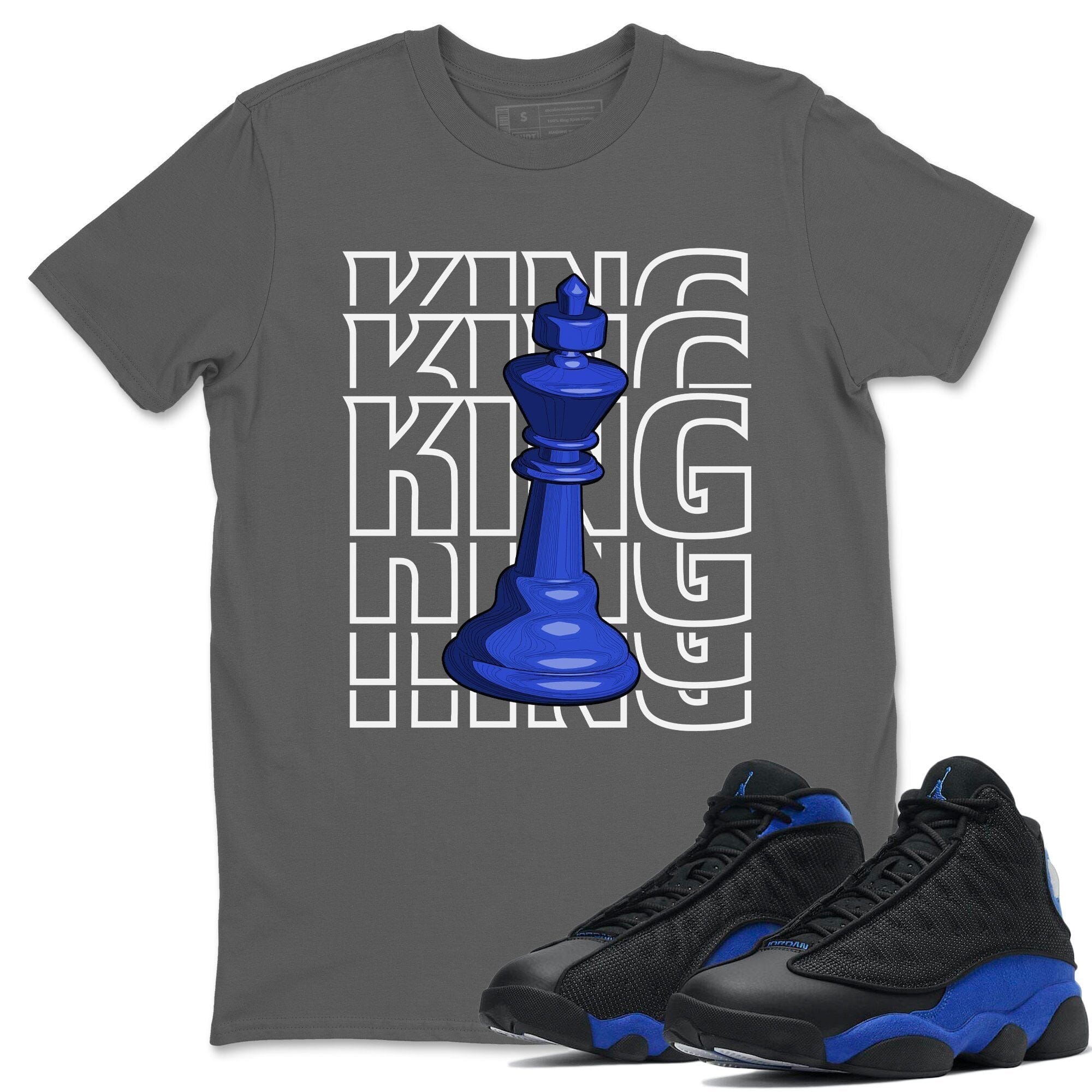 Jordan 13 Hyper Royal Shirt To Match Jordans King Sneaker Tees Jordan 13 Hyper Royal Drip Gear Zone Sneaker Matching Clothing Unisex Shirts