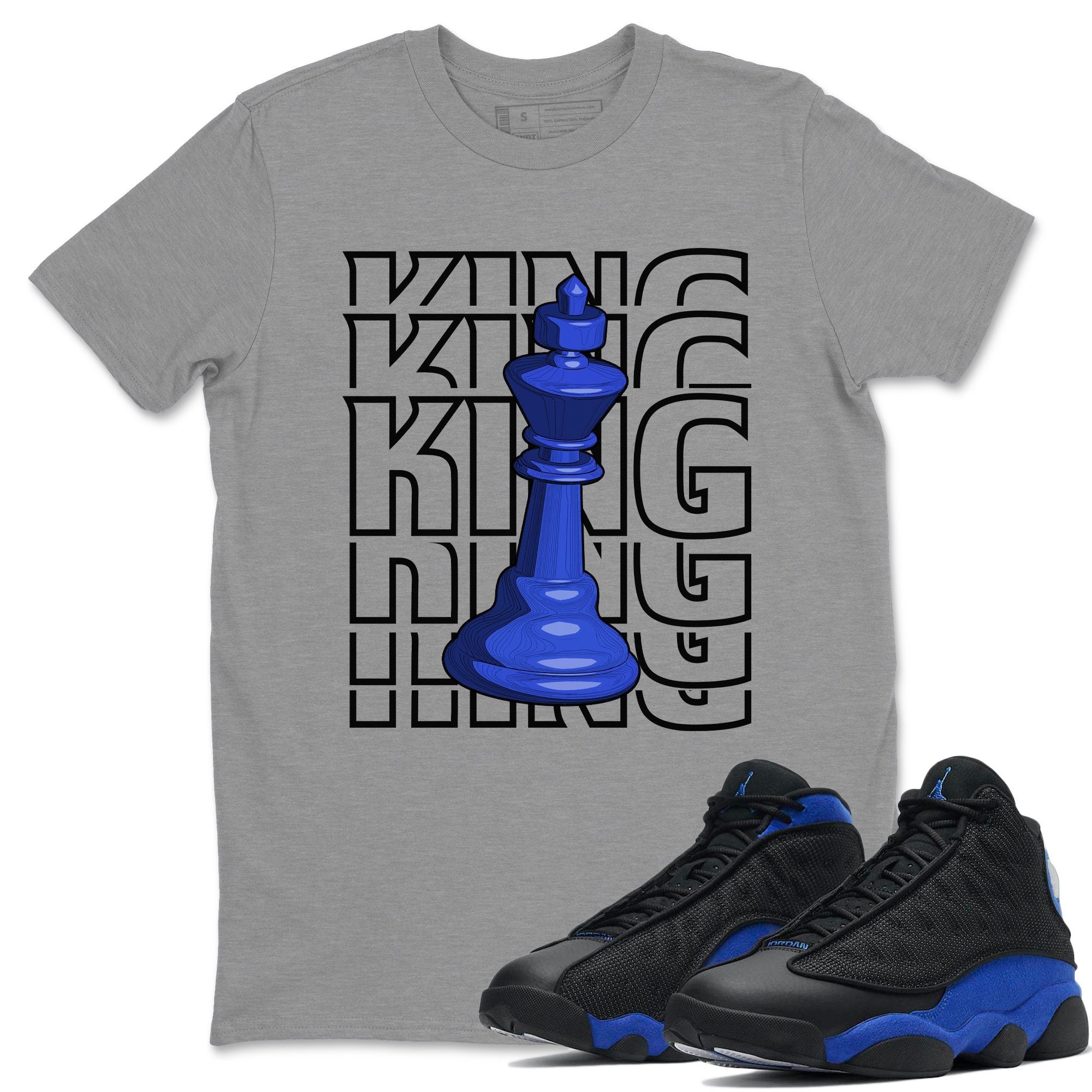 Jordan 13 Hyper Royal Shirt To Match Jordans King Sneaker Tees Jordan 13 Hyper Royal Drip Gear Zone Sneaker Matching Clothing Unisex Shirts