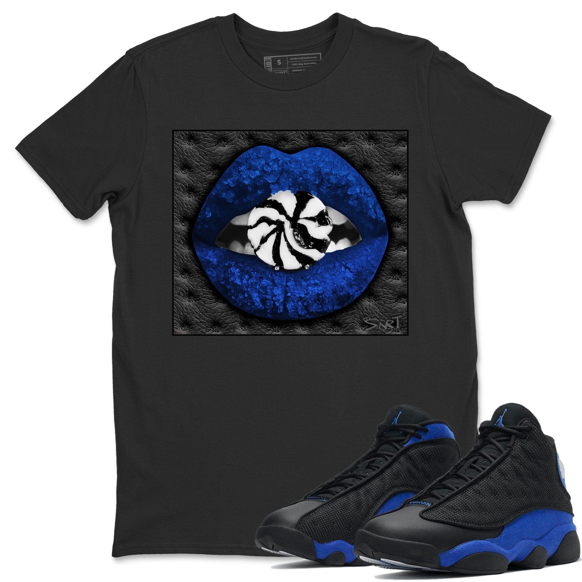 Jordan 13 Hyper Royal Shirt To Match Jordans Lips Candy Sneaker Tees Jordan 13 Hyper Royal Drip Gear Zone Sneaker Matching Clothing Unisex Shirts
