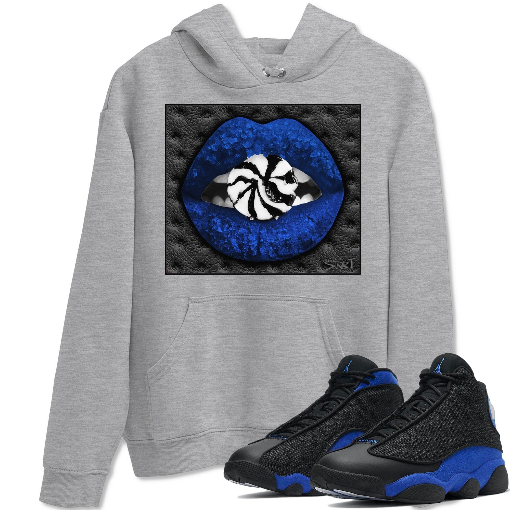 Jordan 13 Hyper Royal Shirt To Match Jordans Lips Candy Sneaker Tees Jordan 13 Hyper Royal Drip Gear Zone Sneaker Matching Clothing Unisex Shirts