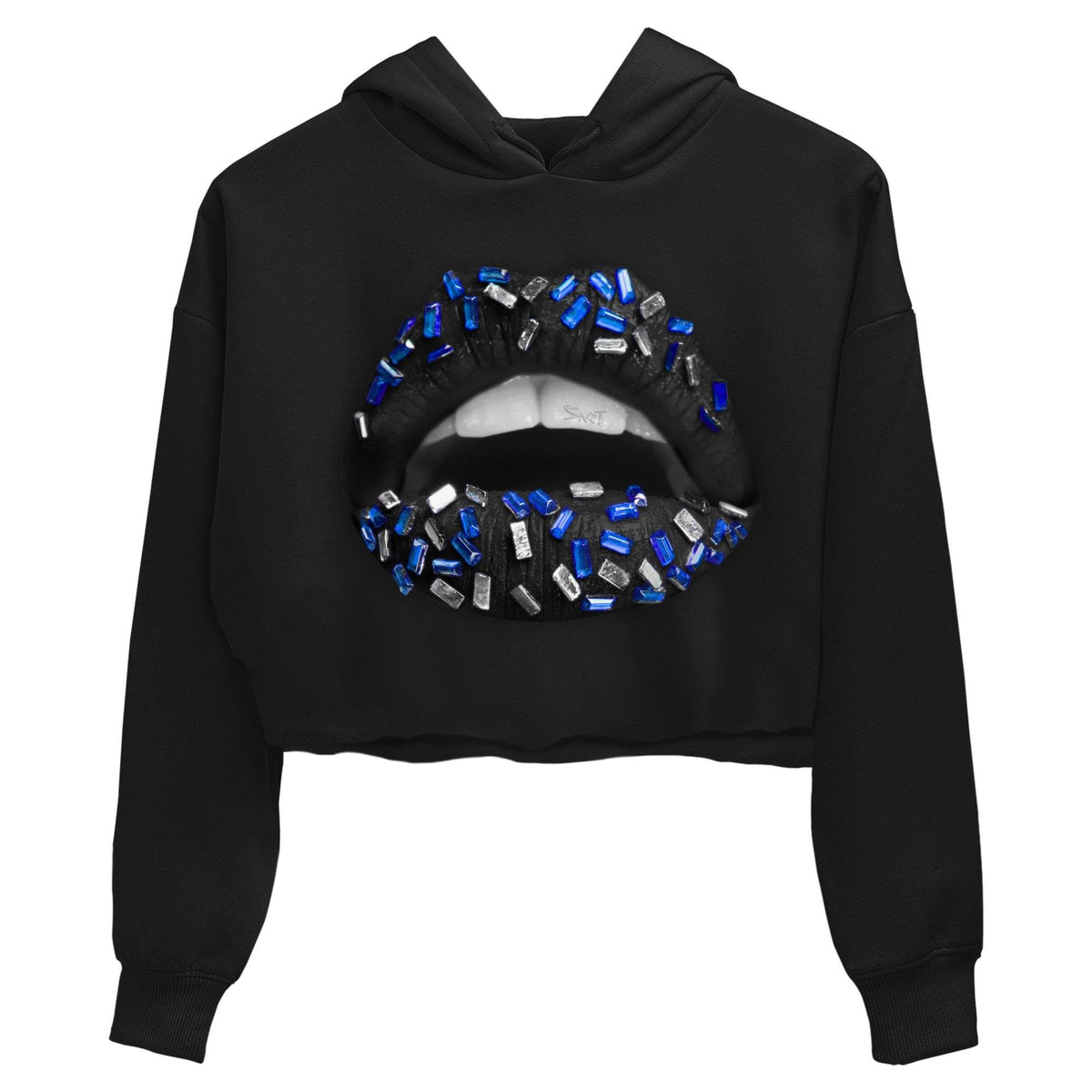 Jordan 13 Hyper Royal Sneaker Matching T-Shirt Lips Jewel Sneaker Tees Jordan 13 Hyper Royal Sneaker Release Tees Women's Shirts
