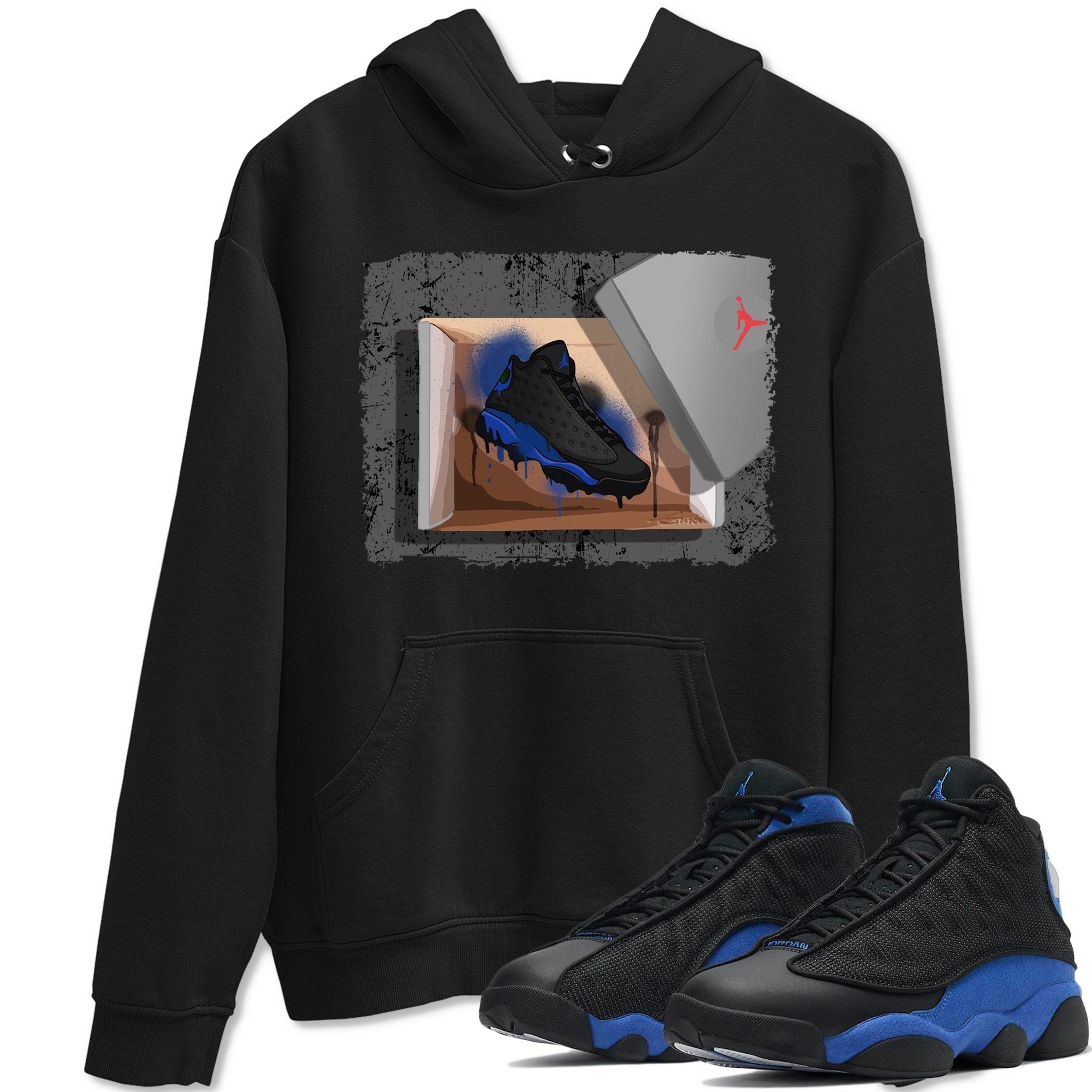 Jordan 13 Hyper Royal Shirt To Match Jordans New Kicks Sneaker Tees Jordan 13 Hyper Royal Drip Gear Zone Sneaker Matching Clothing Unisex Shirts