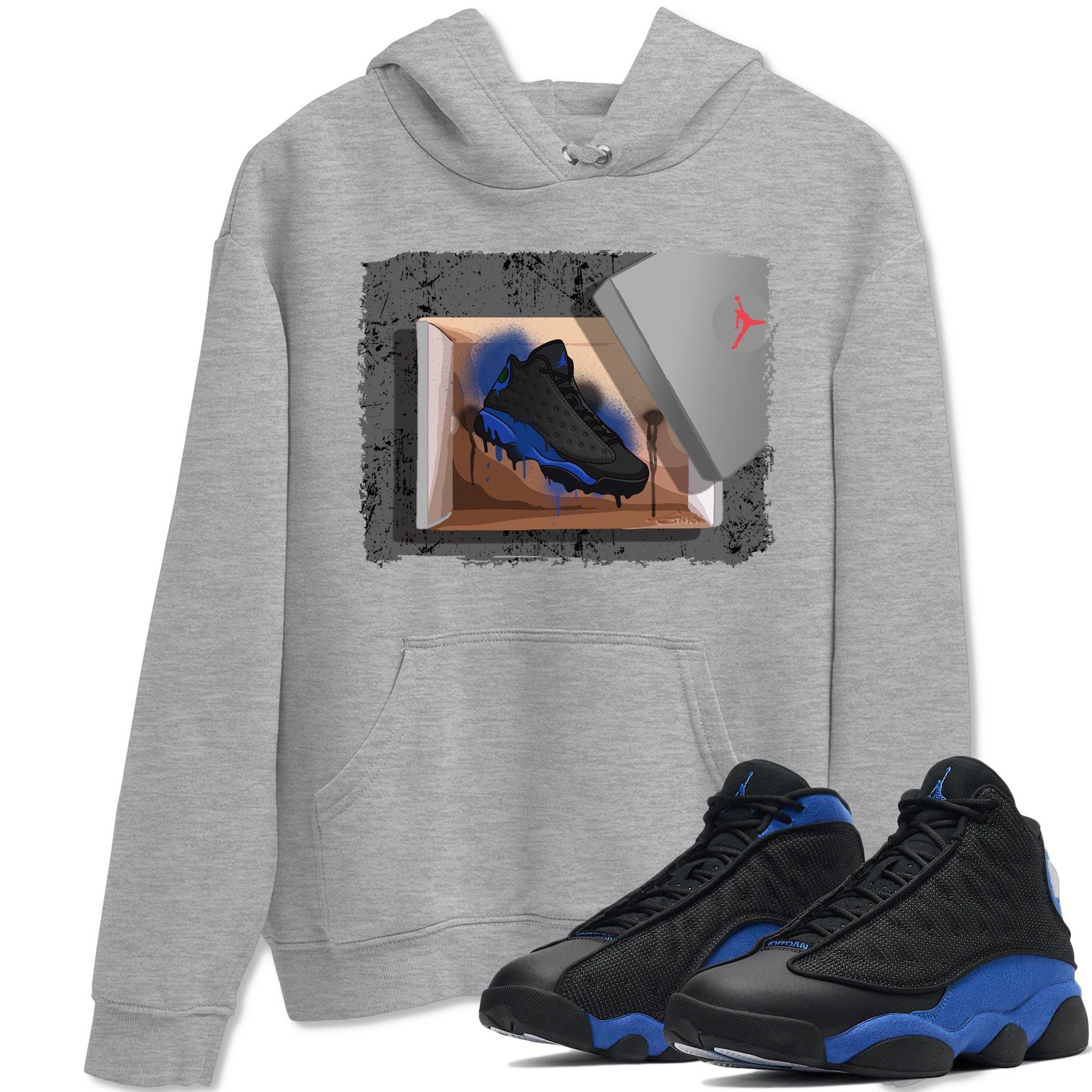 Jordan 13 Hyper Royal Shirt To Match Jordans New Kicks Sneaker Tees Jordan 13 Hyper Royal Drip Gear Zone Sneaker Matching Clothing Unisex Shirts