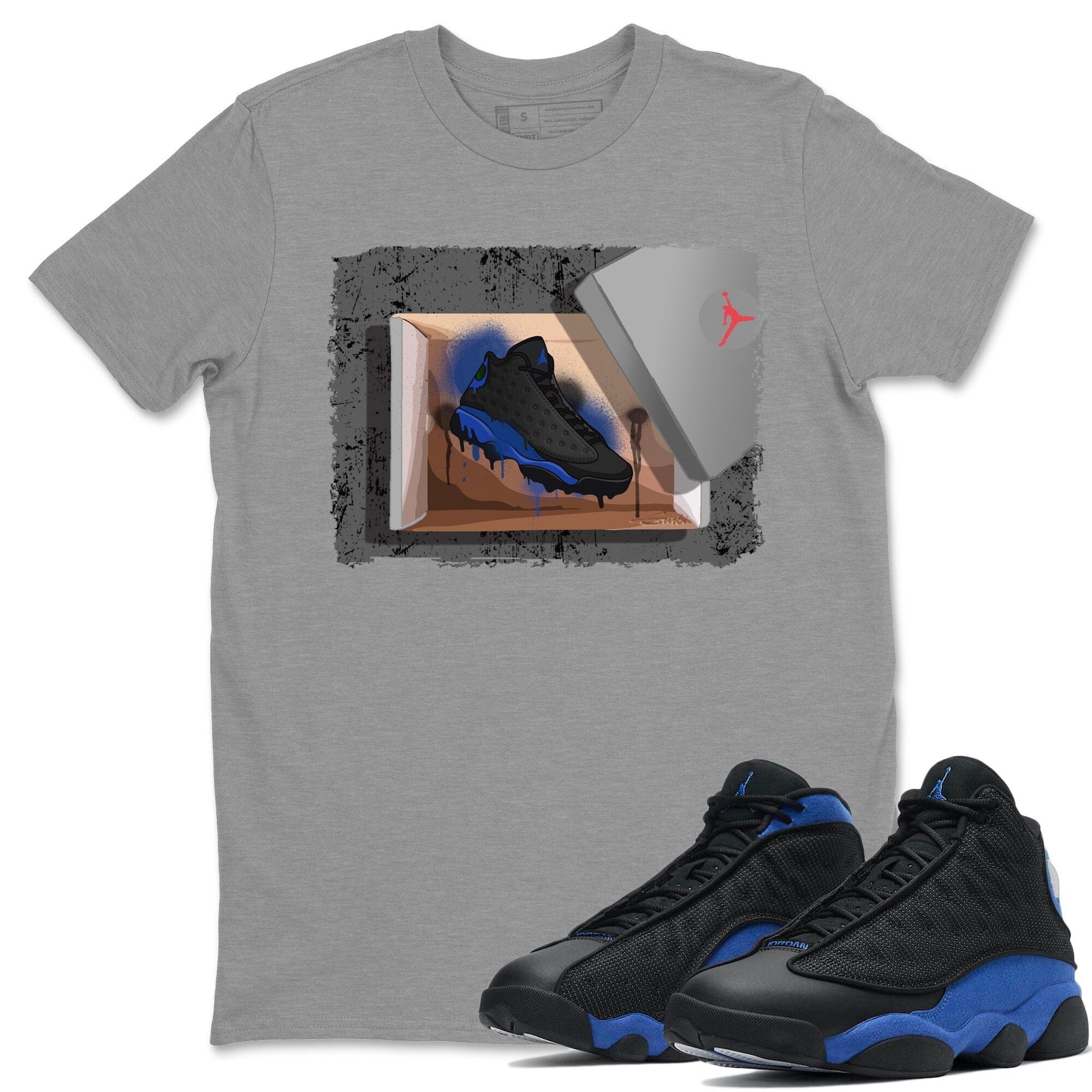 Jordan 13 Hyper Royal Shirt To Match Jordans New Kicks Sneaker Tees Jordan 13 Hyper Royal Drip Gear Zone Sneaker Matching Clothing Unisex Shirts