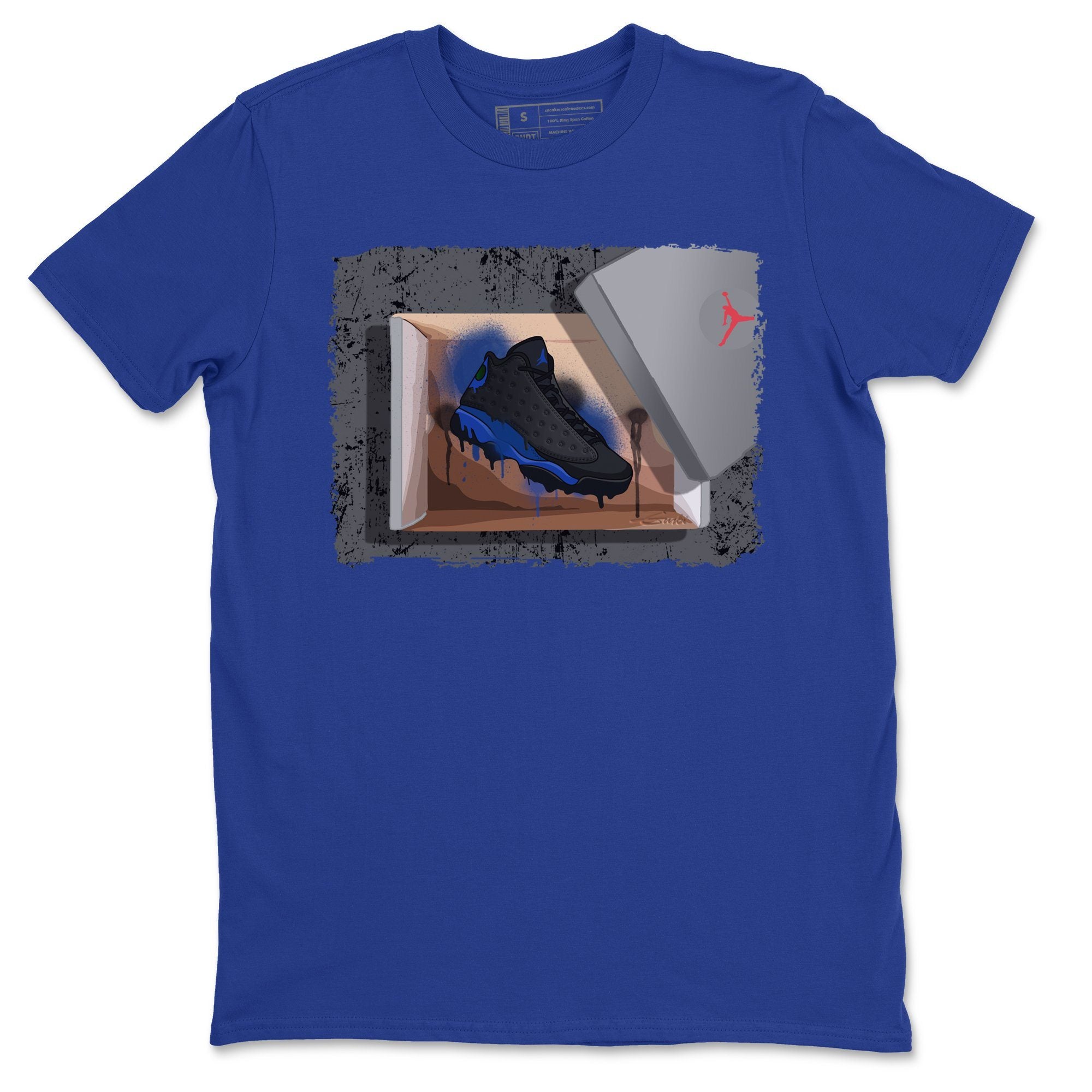 Jordan 13 Hyper Royal Shirt To Match Jordans New Kicks Sneaker Tees Jordan 13 Hyper Royal Drip Gear Zone Sneaker Matching Clothing Unisex Shirts