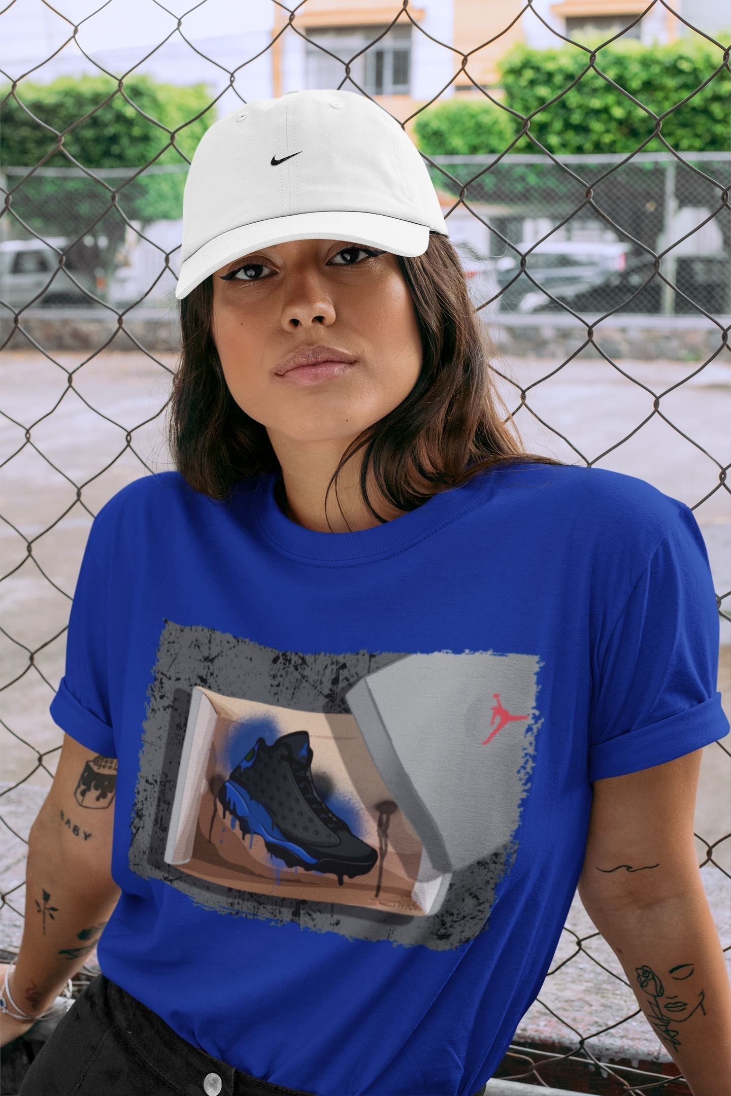 Jordan 13 Hyper Royal Shirt To Match Jordans New Kicks Sneaker Tees Jordan 13 Hyper Royal Drip Gear Zone Sneaker Matching Clothing Unisex Shirts