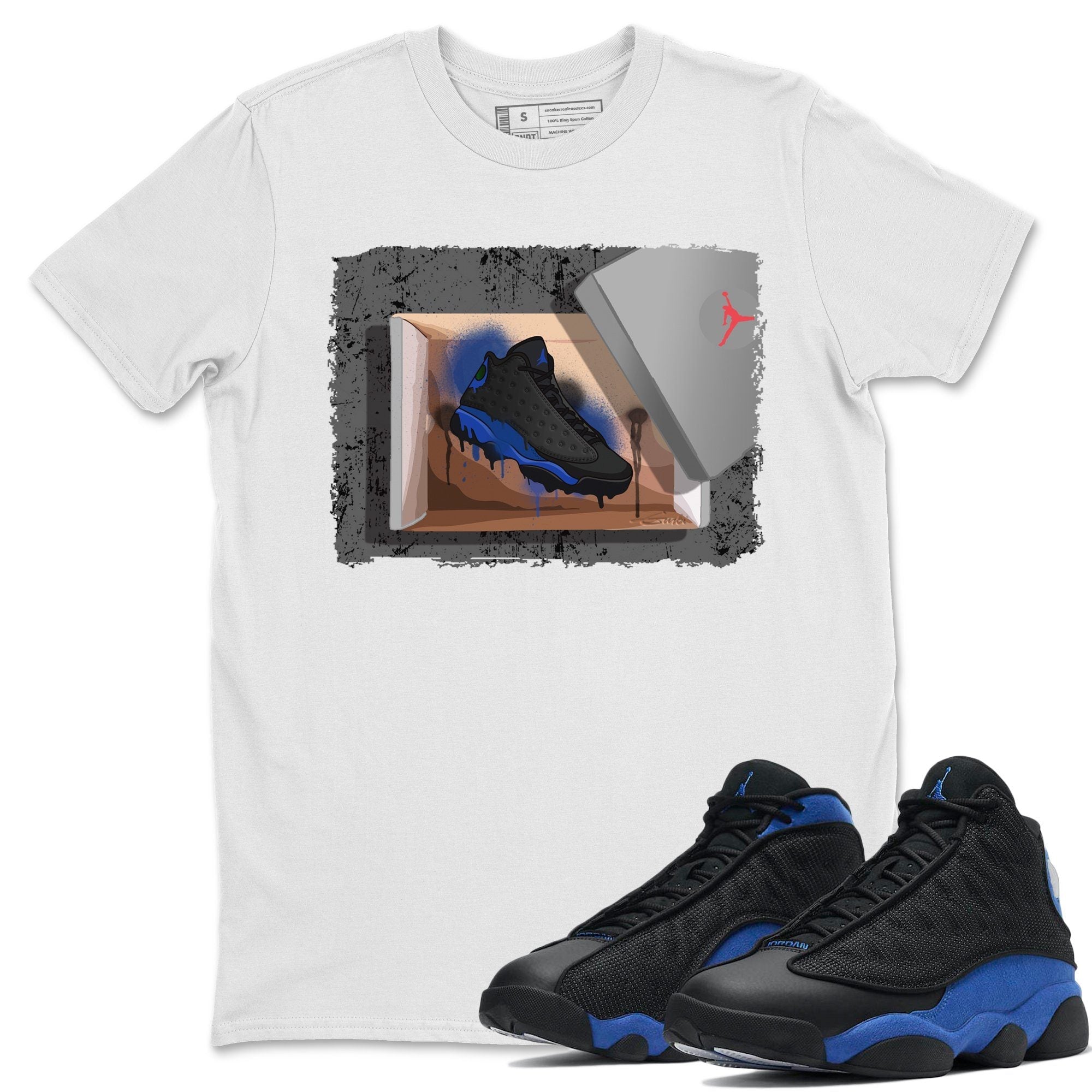 Jordan 13 Hyper Royal Shirt To Match Jordans New Kicks Sneaker Tees Jordan 13 Hyper Royal Drip Gear Zone Sneaker Matching Clothing Unisex Shirts
