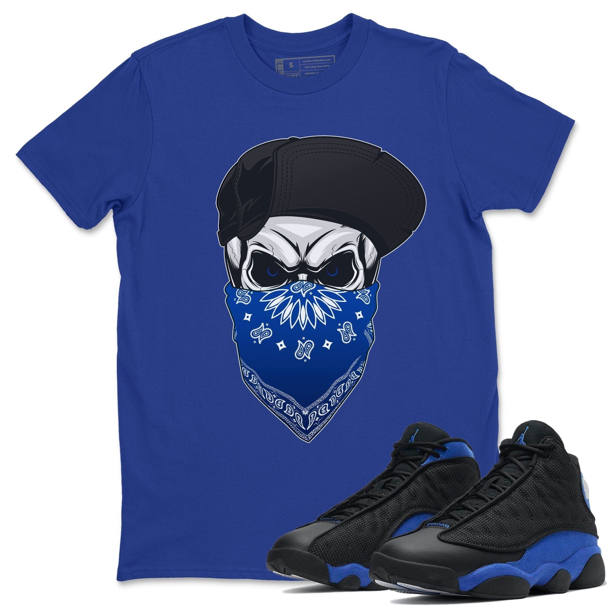 Jordan 13 Hyper Royal Shirt To Match Jordans Skull Hat Sneaker Tees Jordan 13 Hyper Royal Drip Gear Zone Sneaker Matching Clothing Unisex Shirts