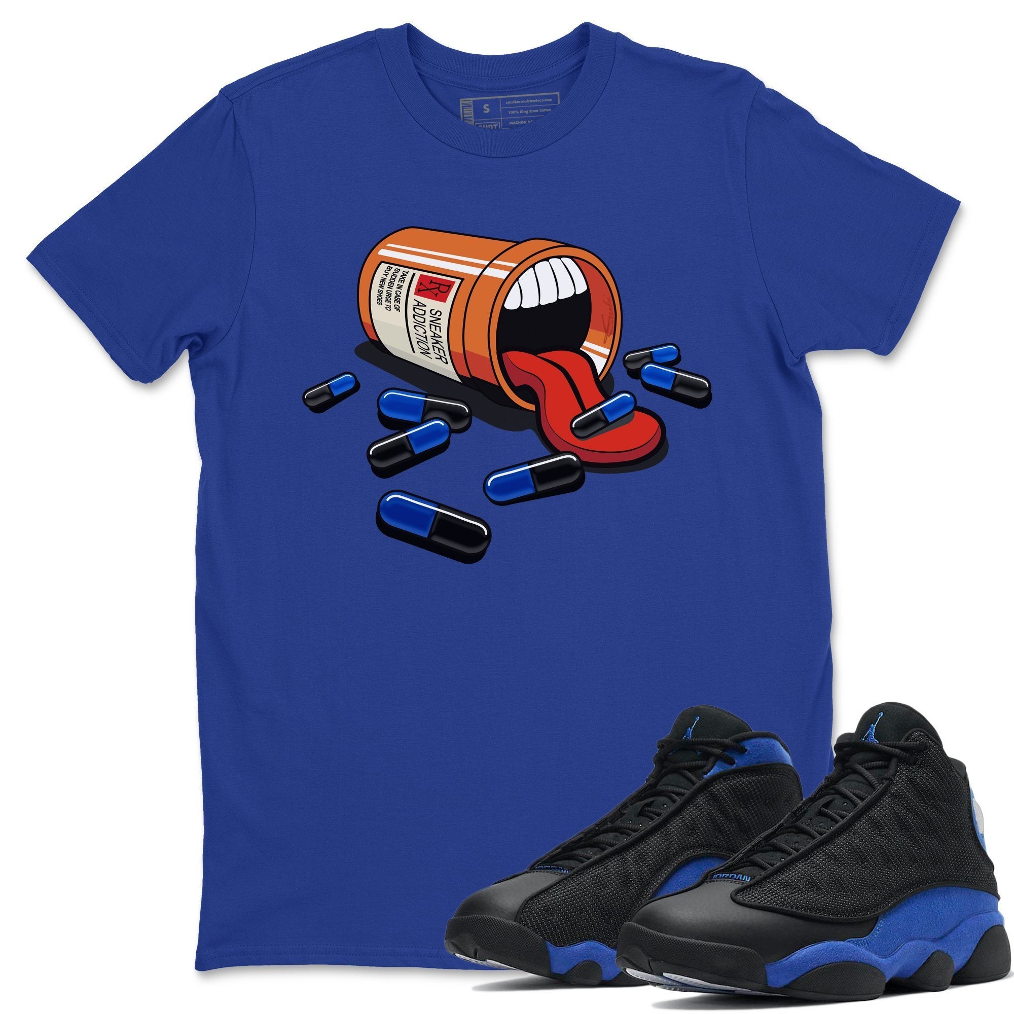 Jordan 13 Hyper Royal Shirt To Match Jordans Sneaker Addiction Sneaker Tees Jordan 13 Hyper Royal Drip Gear Zone Sneaker Matching Clothing Unisex Shirts